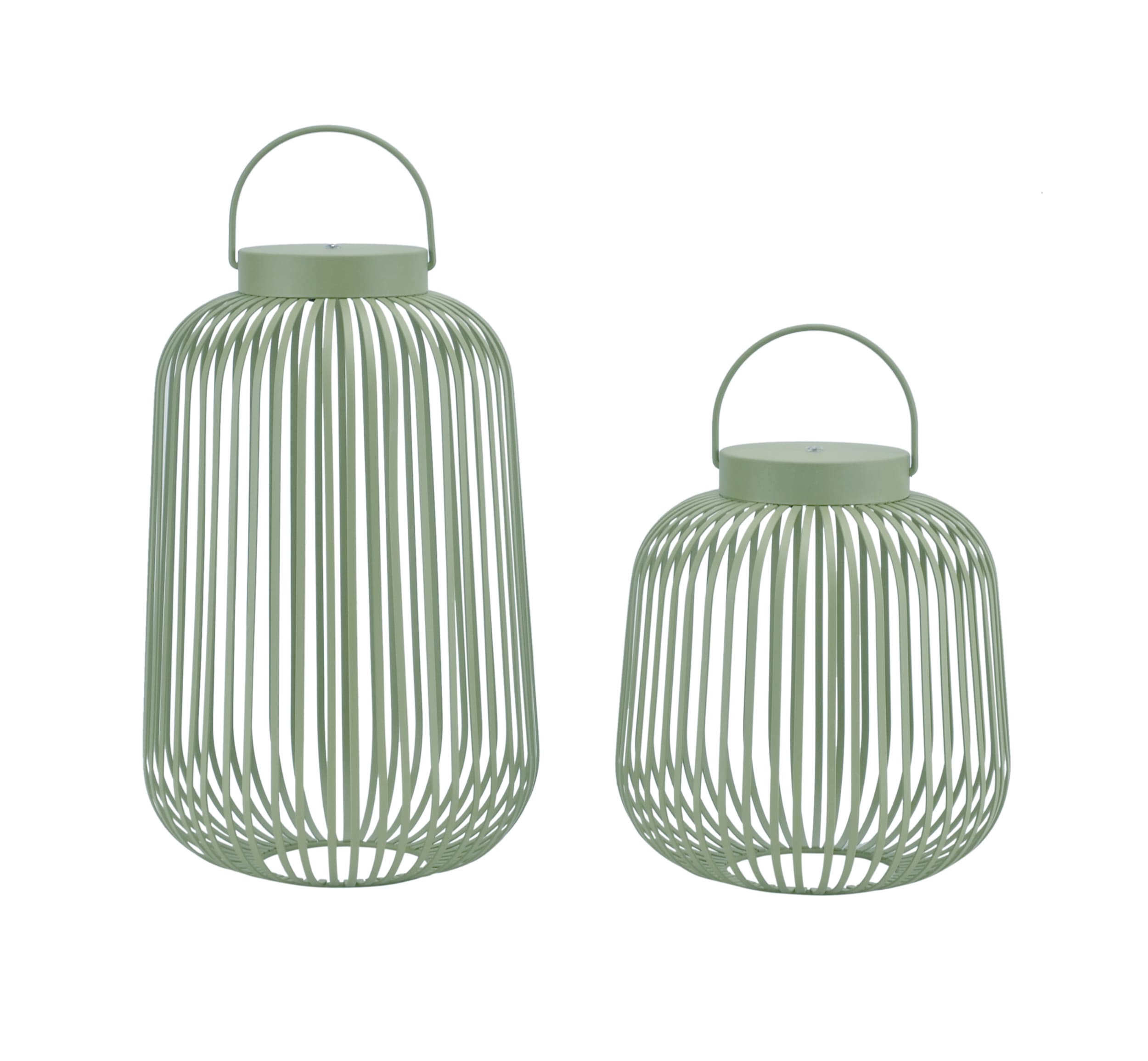 LED Metalllat. Lunaro grün H=36,5cm