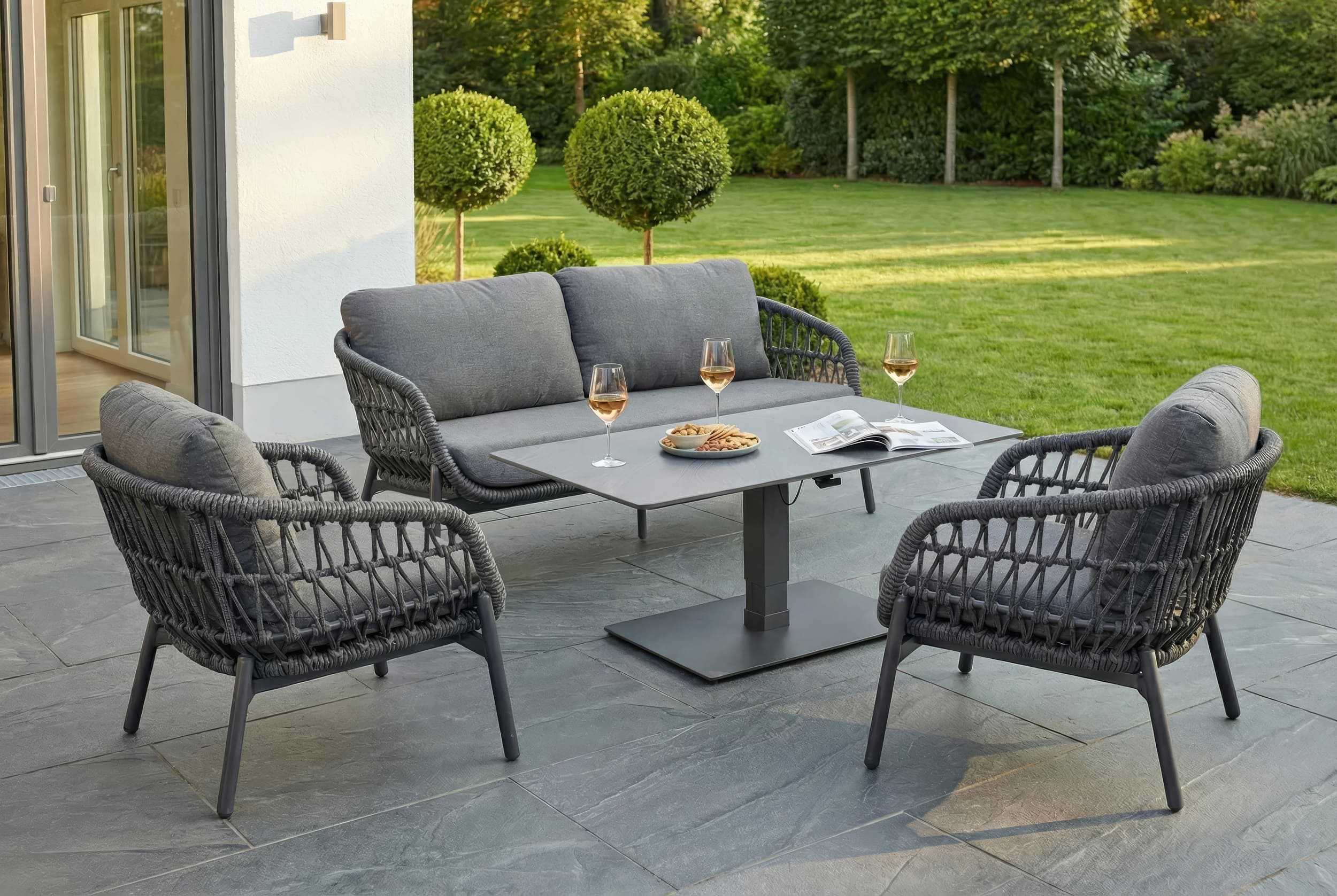 Lifttisch  "Bari"  120 grau