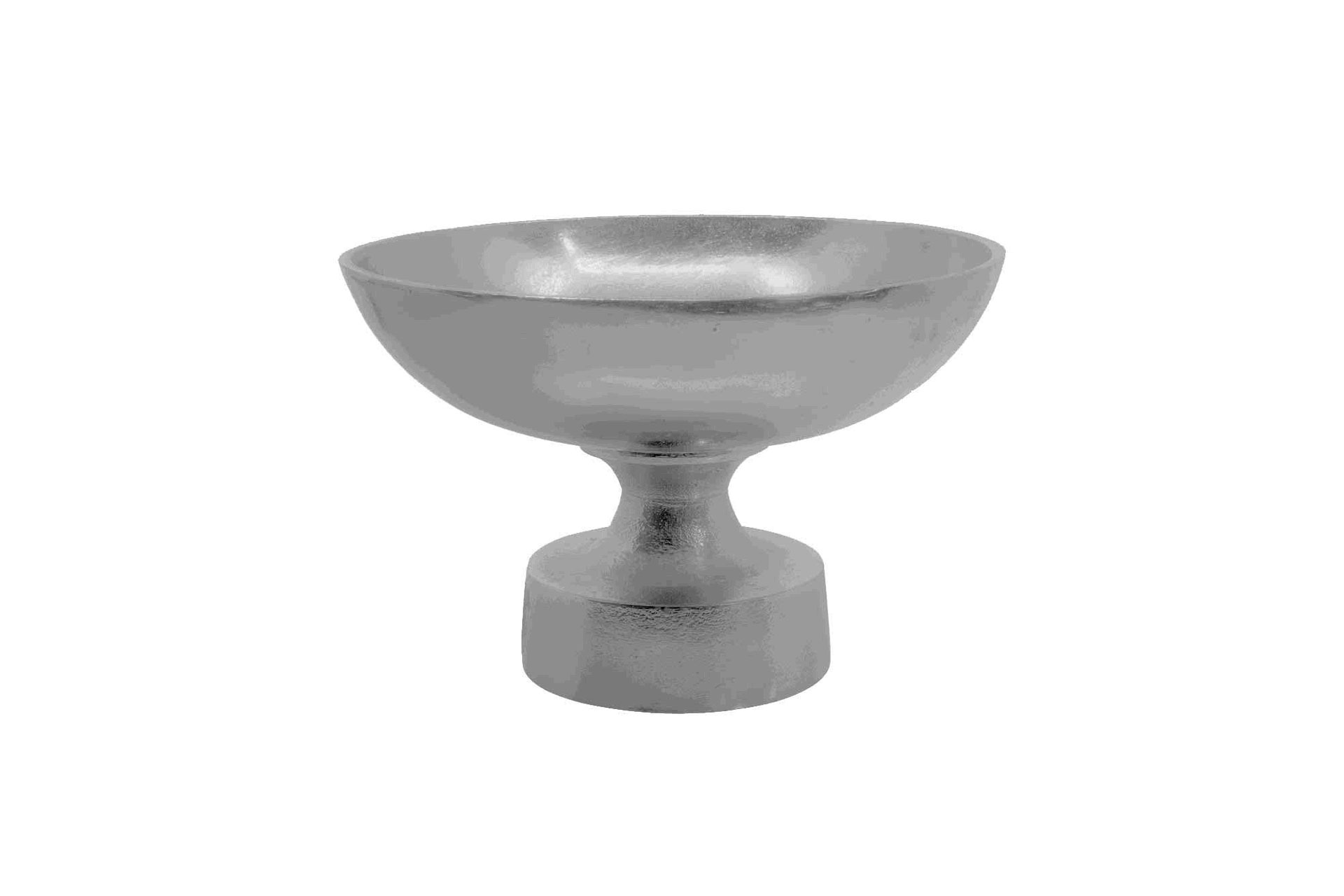 Standschale Alu Raw Nickel D=15cm H=10cm