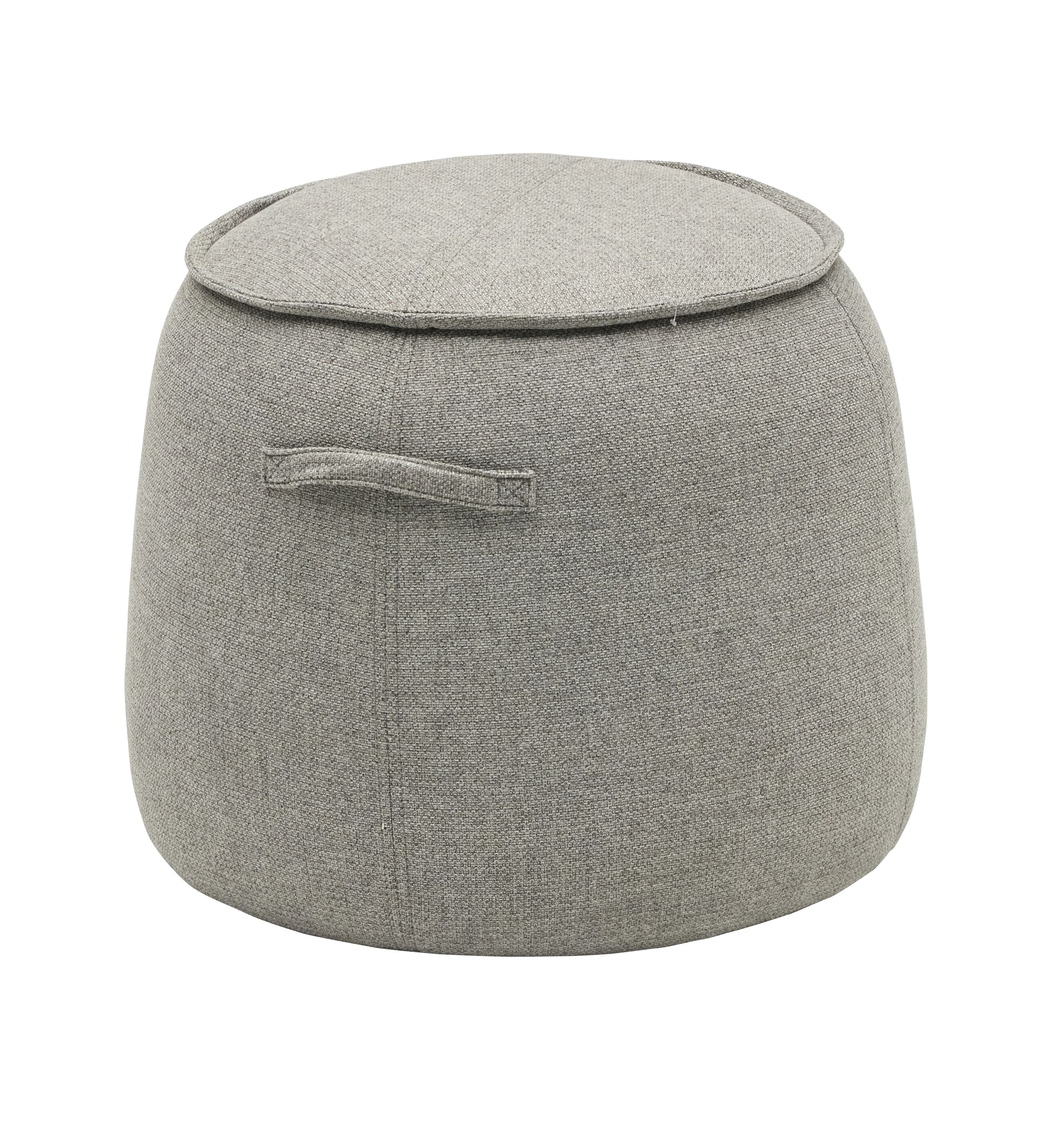 Hocker Vesuv Stoffbezug grau 40x50x40cm