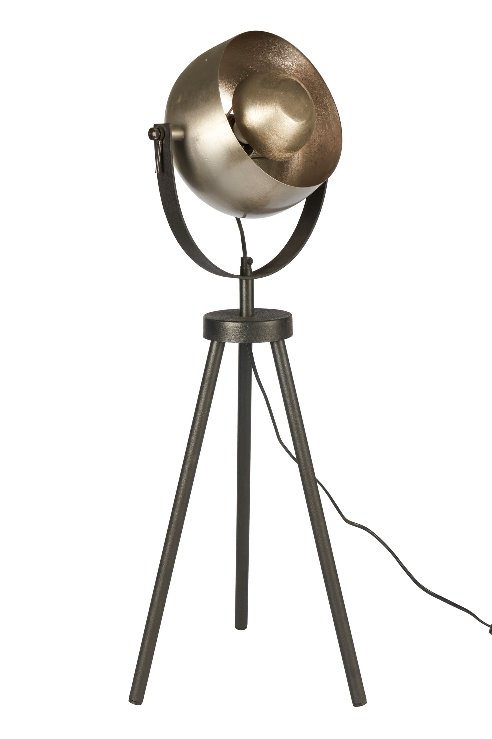 Stehlampe Kugelform silber metallic 38x38x82cm