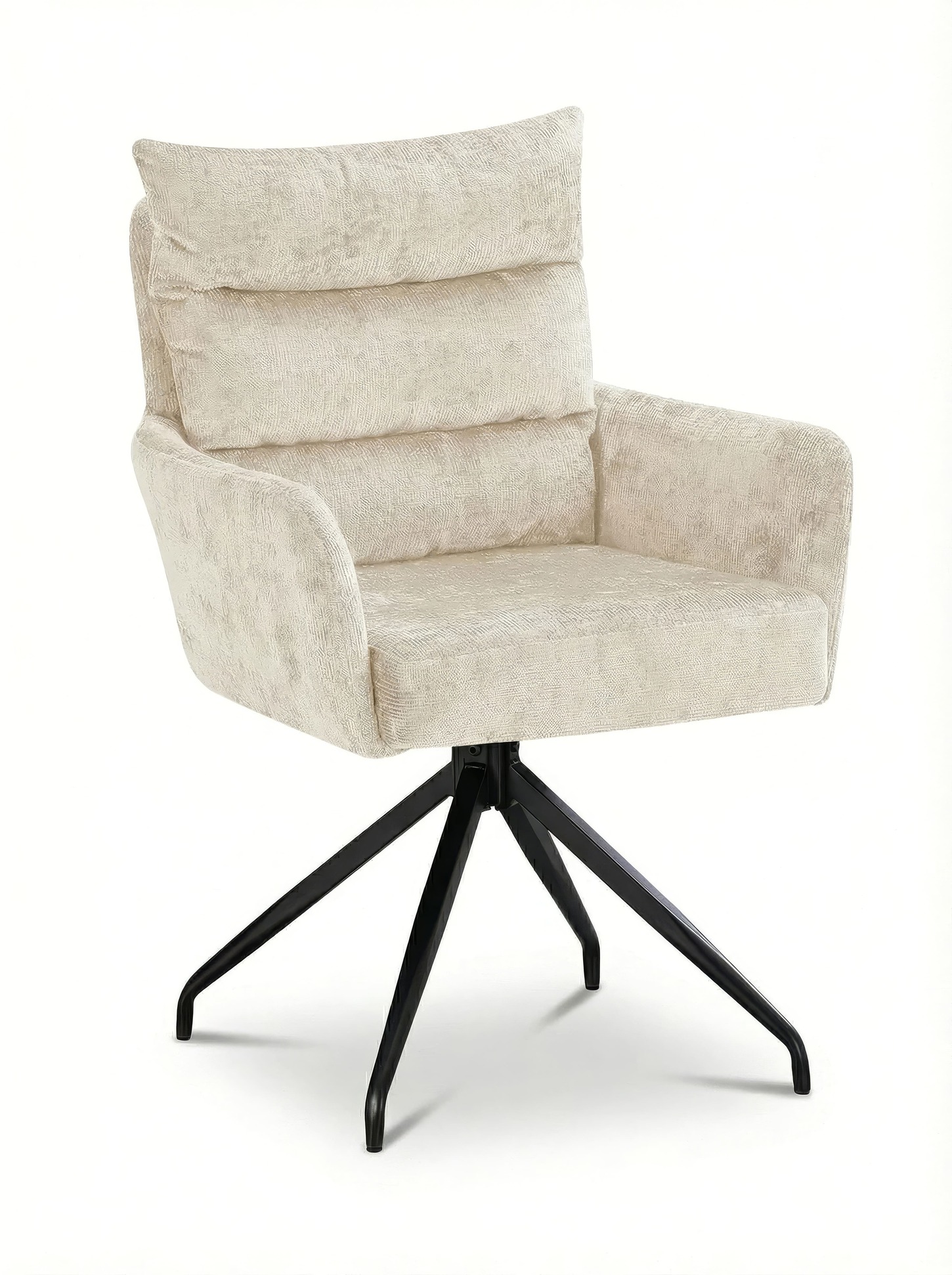 Drehstuhl Houston Webstoff creme