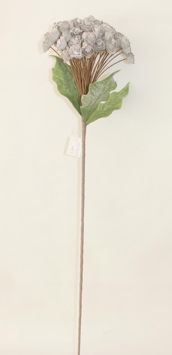 Kunstblume Rosenblüten grau L=90cm - AF9193-A03