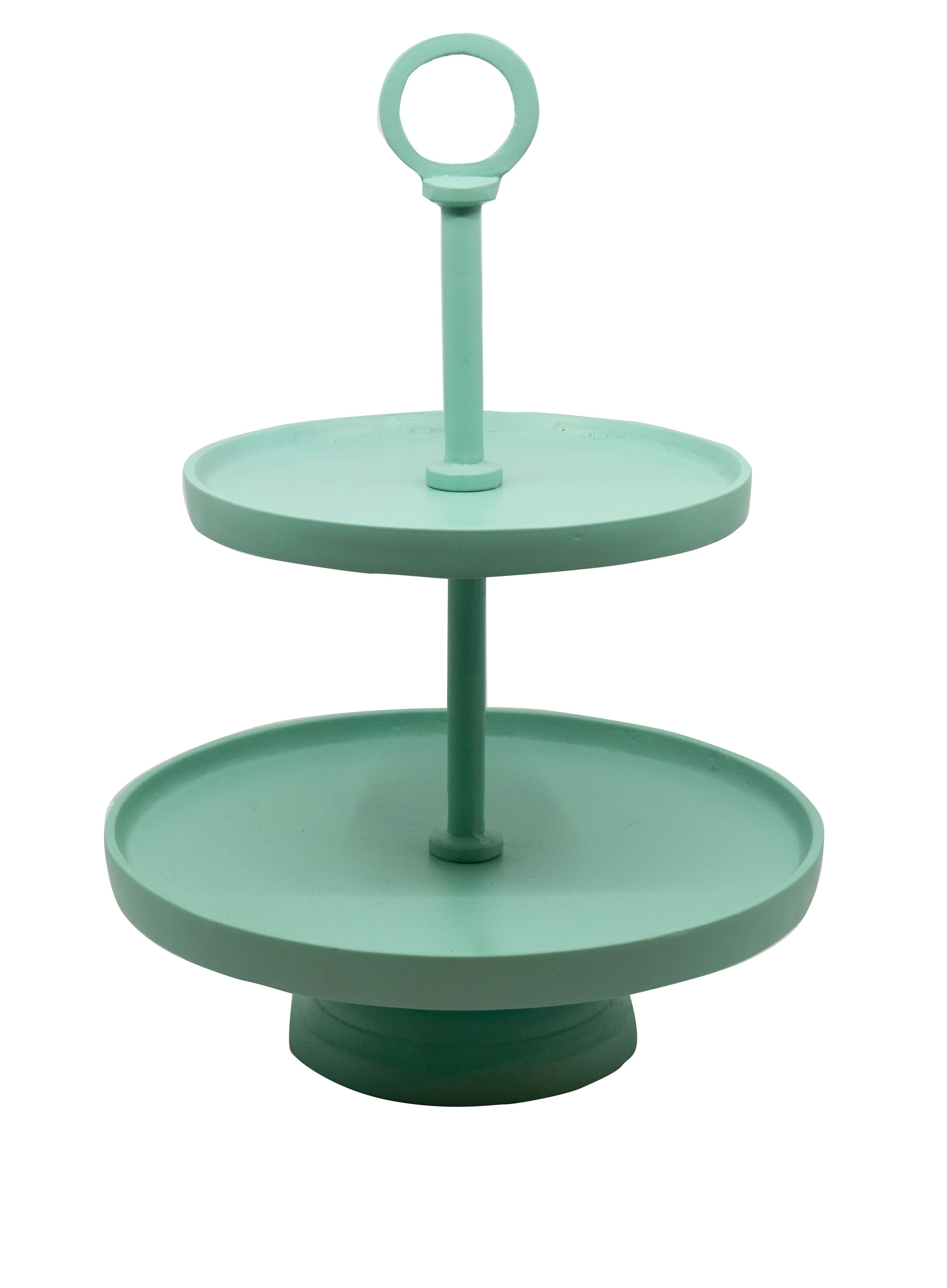 Etagere Alu 2er petrol 24x24x37cm
