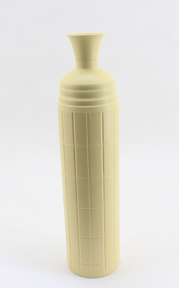 Vase Metall gelb 15x15x63cm
