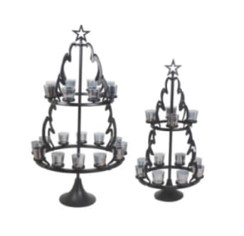 Bodentannenbaum Alu schwarz matt XL