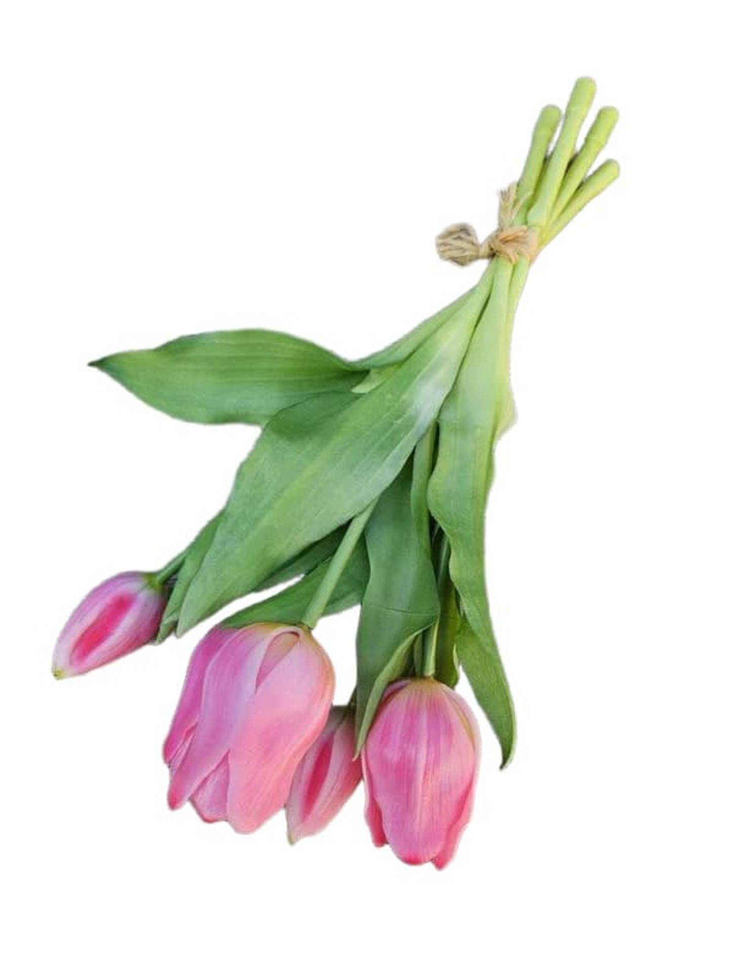 Kunstblume Tulpenbund 5-fach pink 28cm