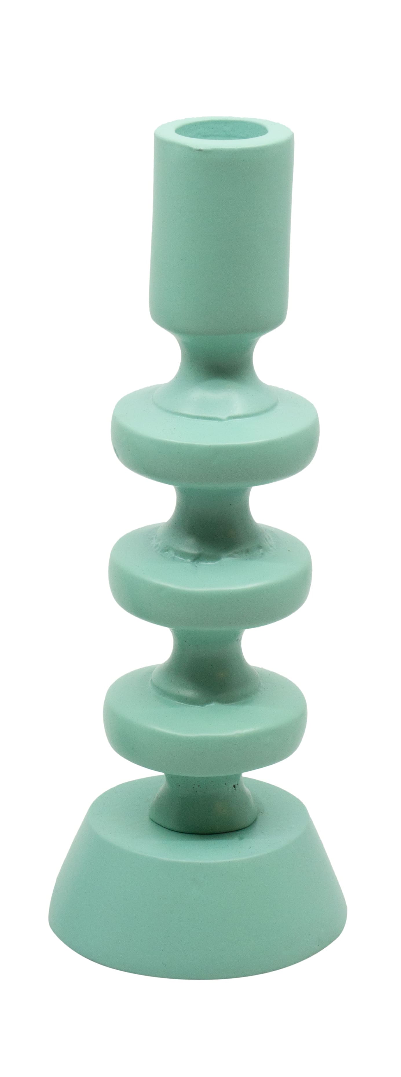 Kerzenständer Alu petrol 7x7x20cm