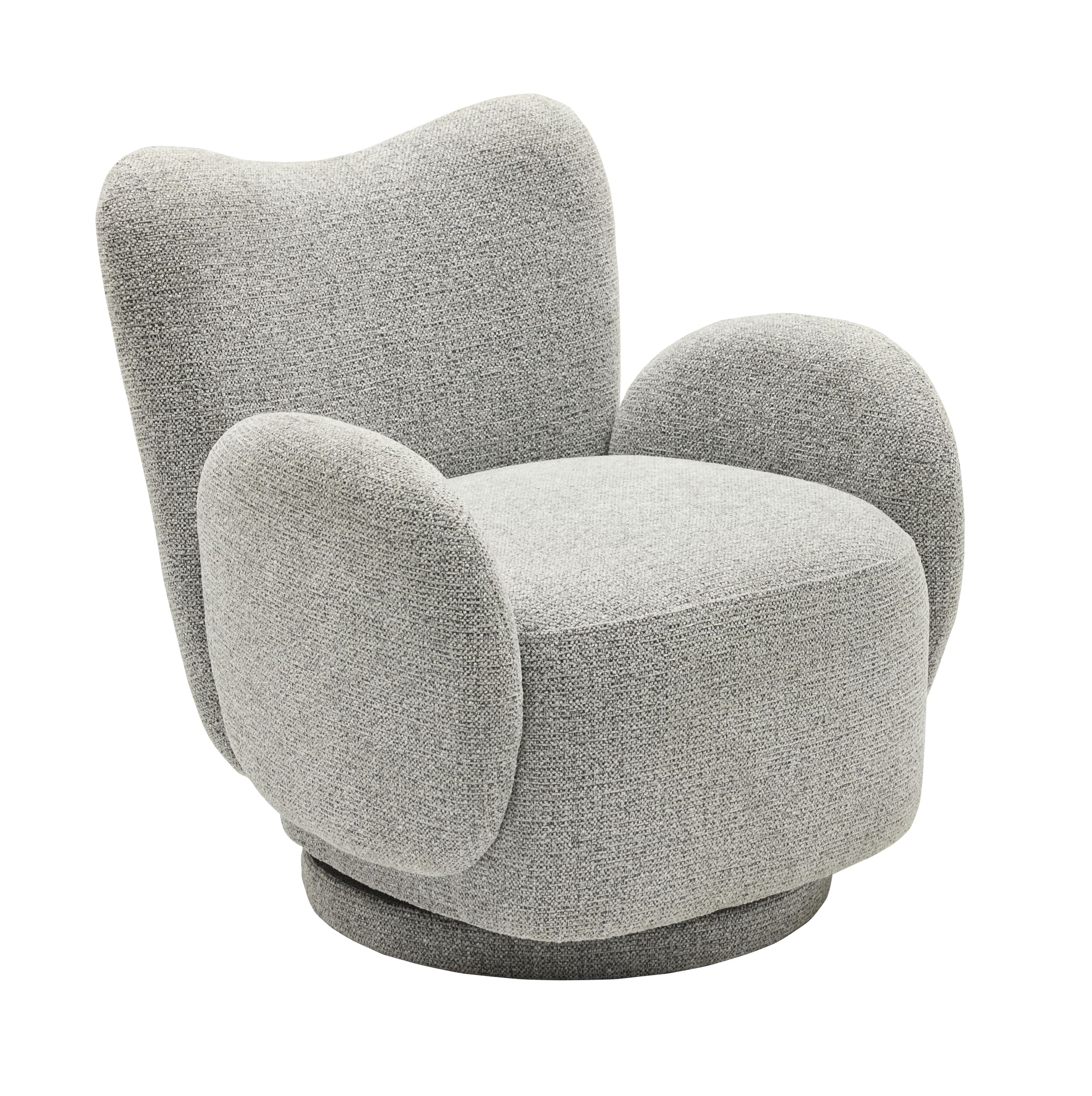 Drehsessel Vesuv Stoffbezug grau 78x76x80cm