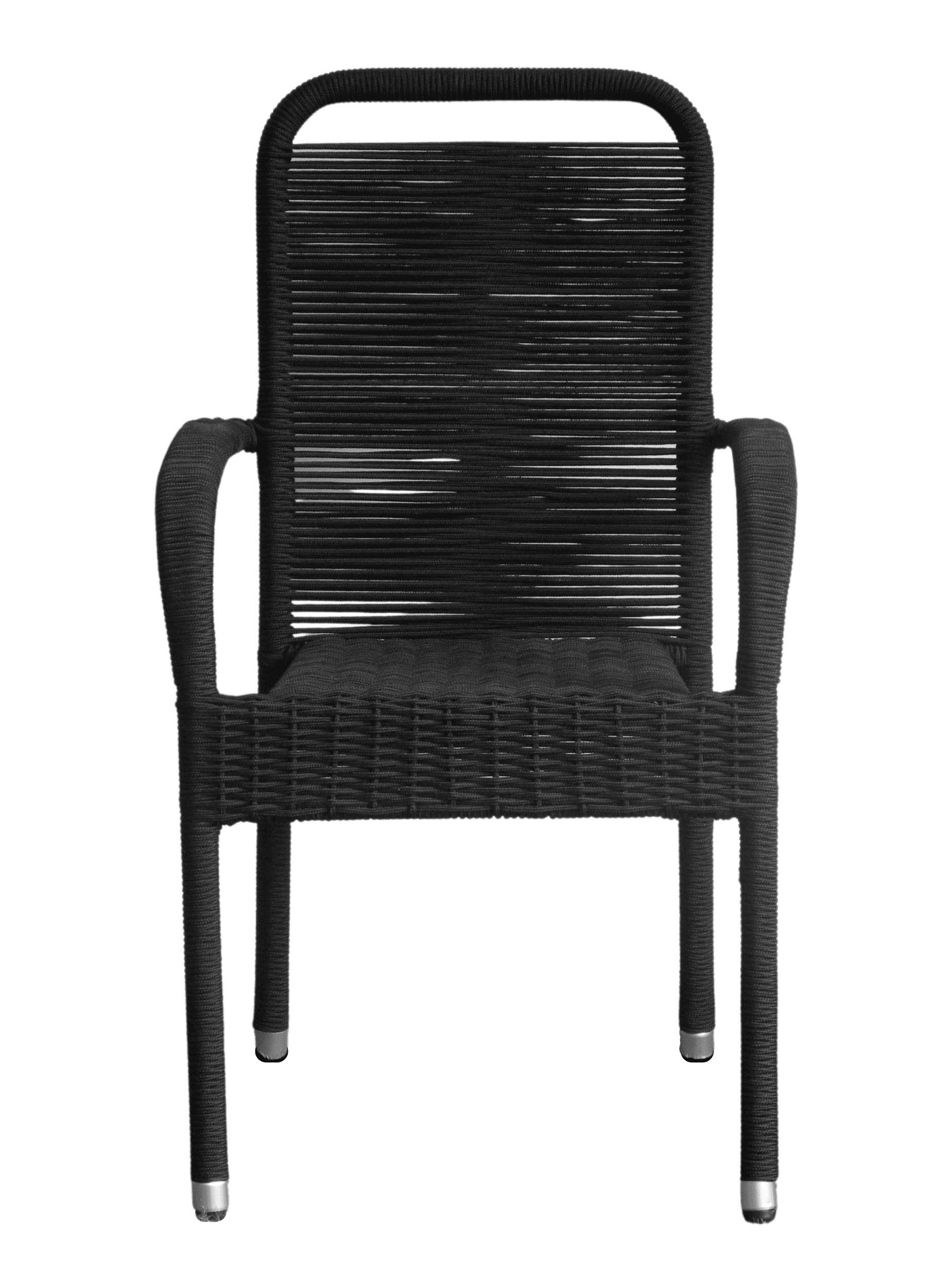 Stapelstuhl "Romano" schwarz