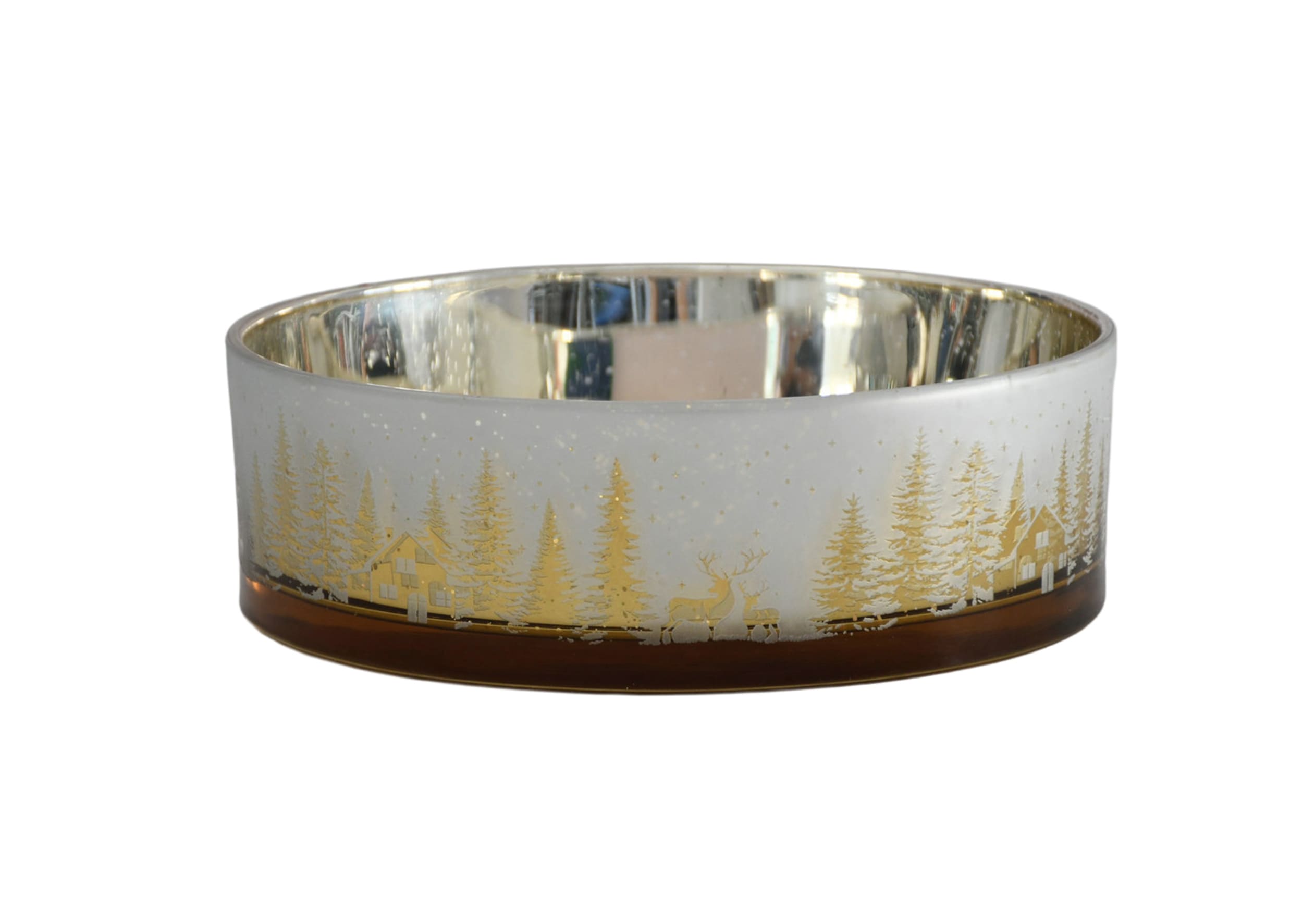 WL Schale Waldlandschaft weißsilber