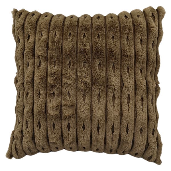 Dekokissen gemustert Fell oliv 50x50