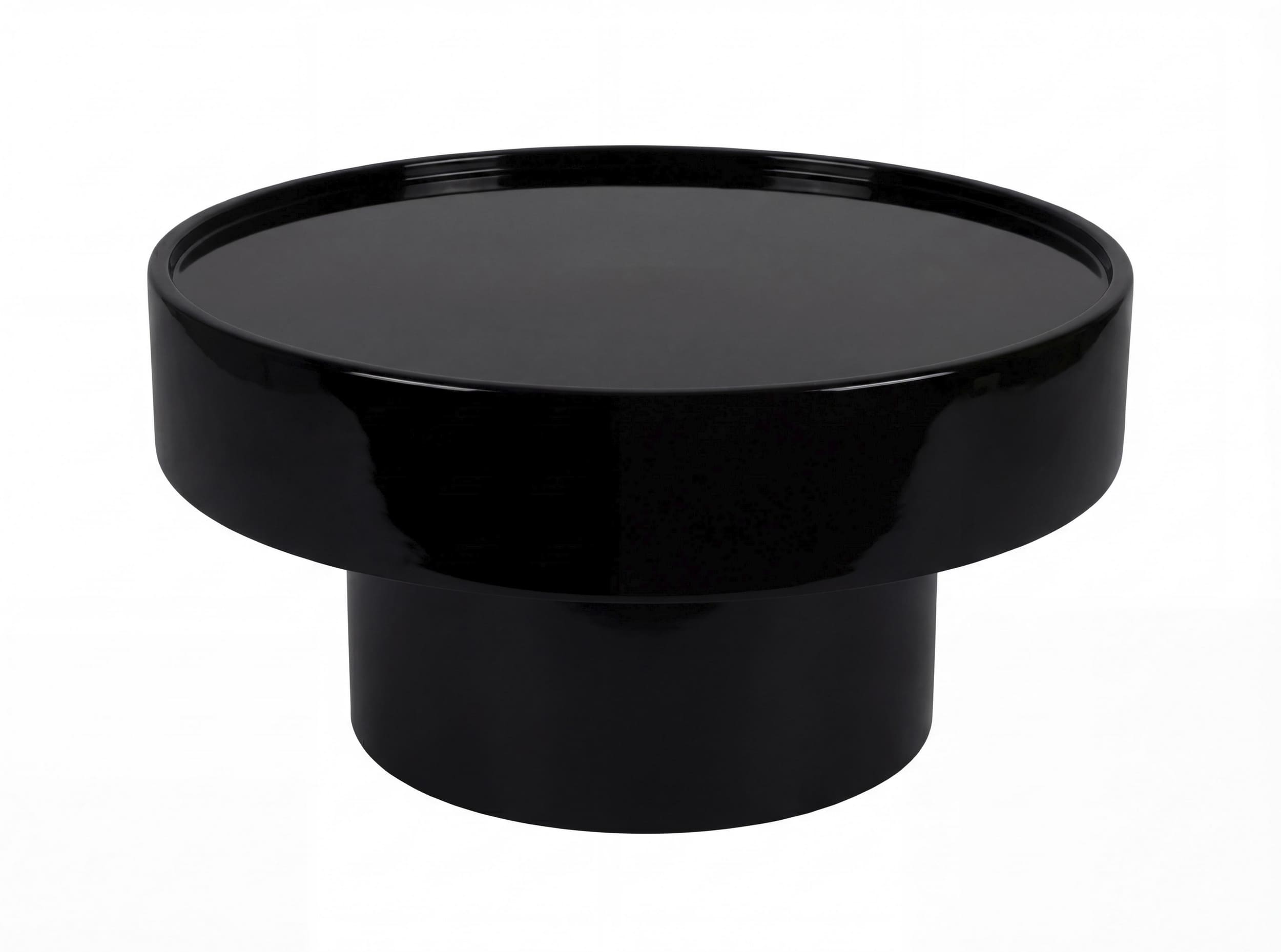 Couchtisch Eisen emailiert schwarz 60x60x36cm