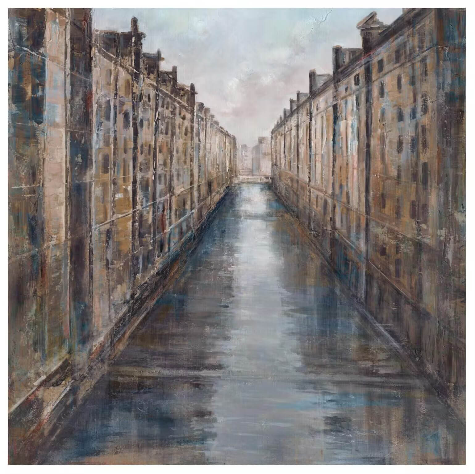 Ölbilder Speicherstadt Hamburg 100x100cm