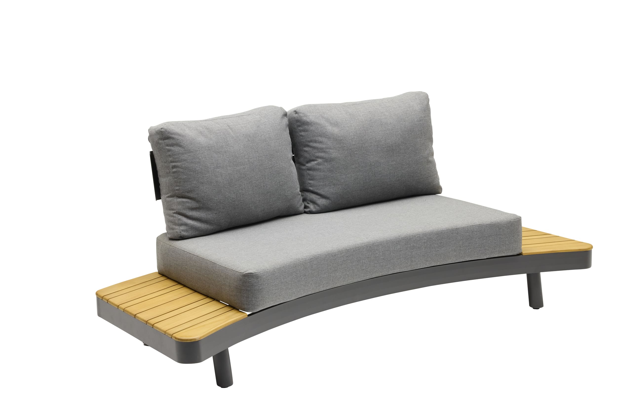 Lounge-2er Sofa "Puerto" mit teak
