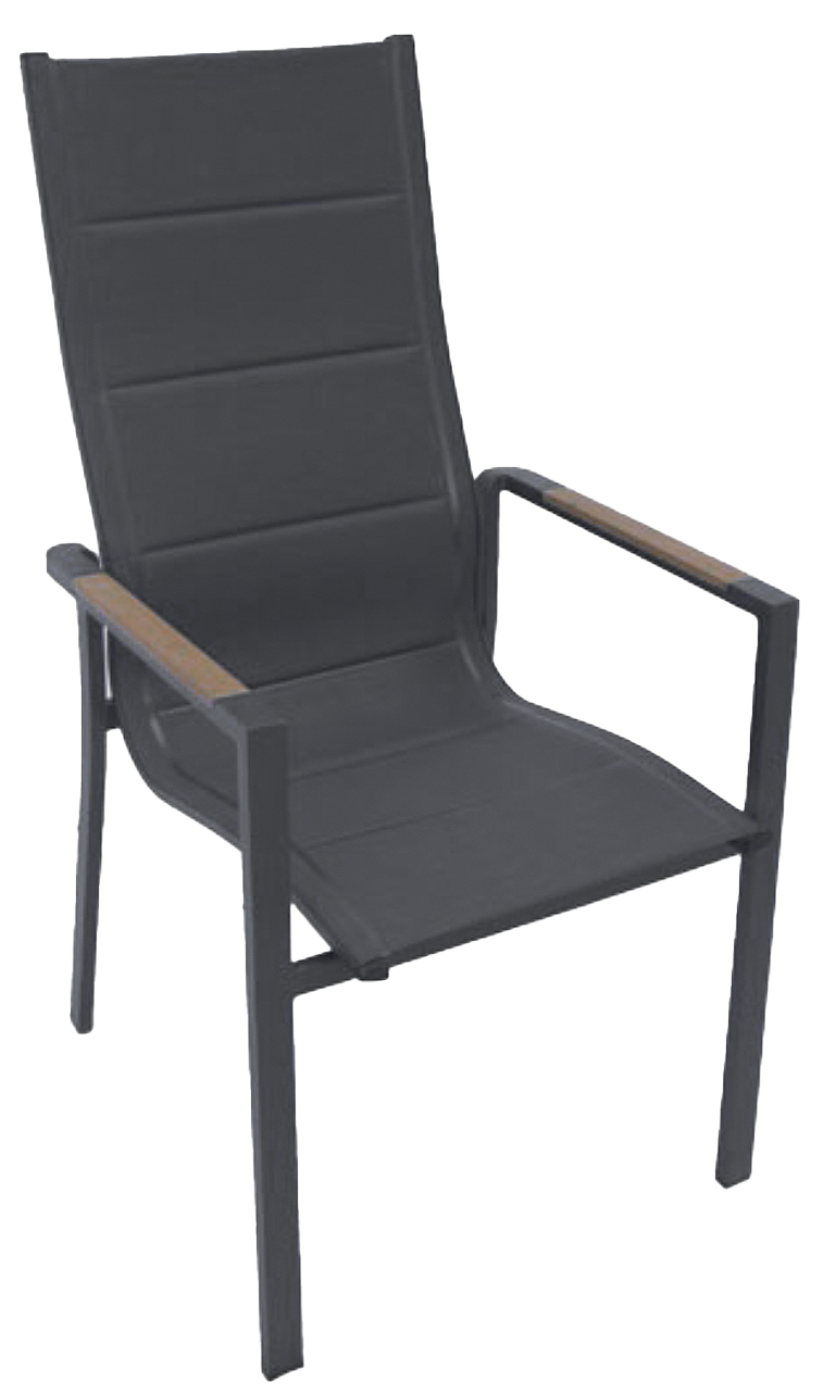 Hochlehner "Unicamo" mit Teak anthrazit