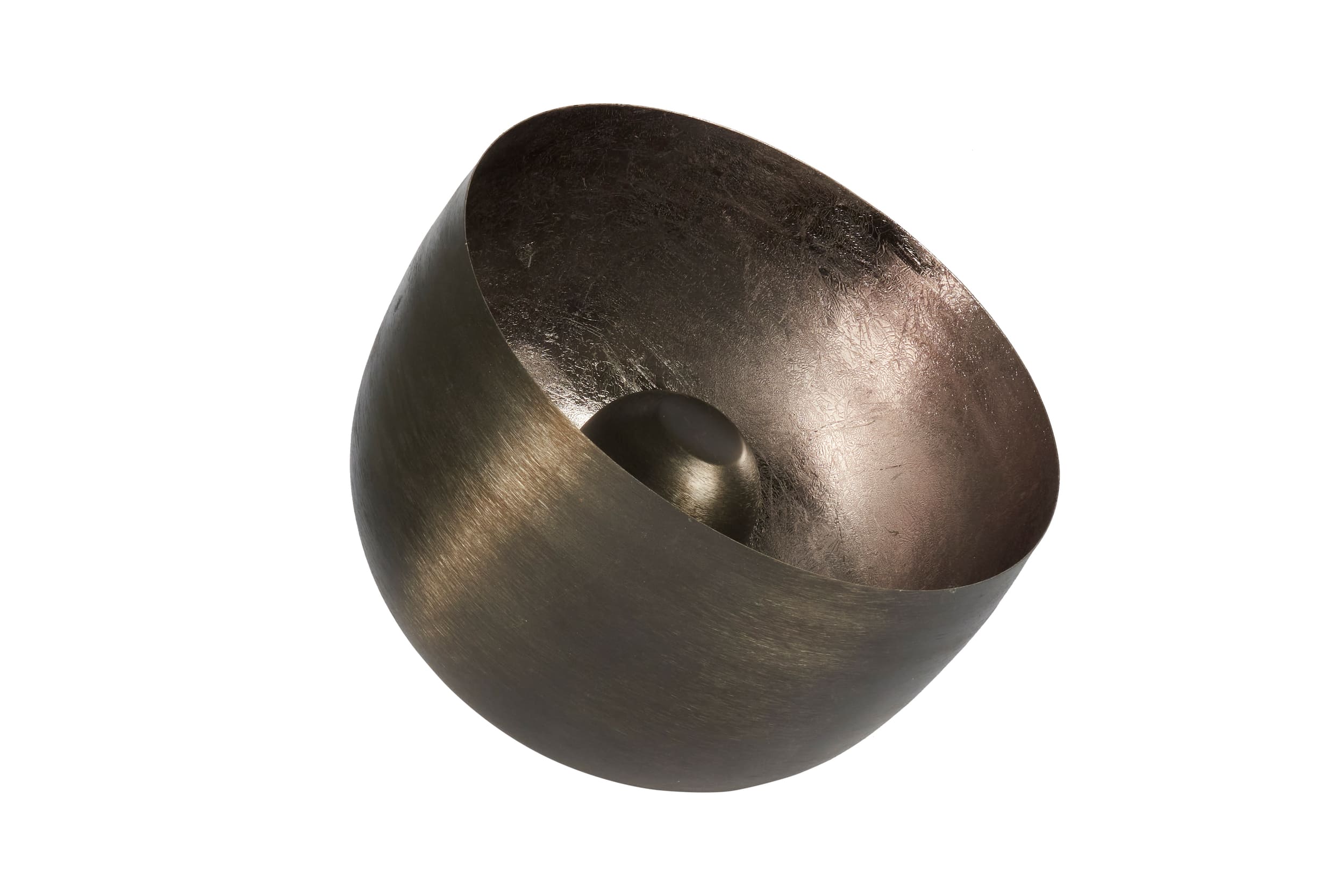 Tischlampe Kugelform schwarz metallic 35x35x31cm