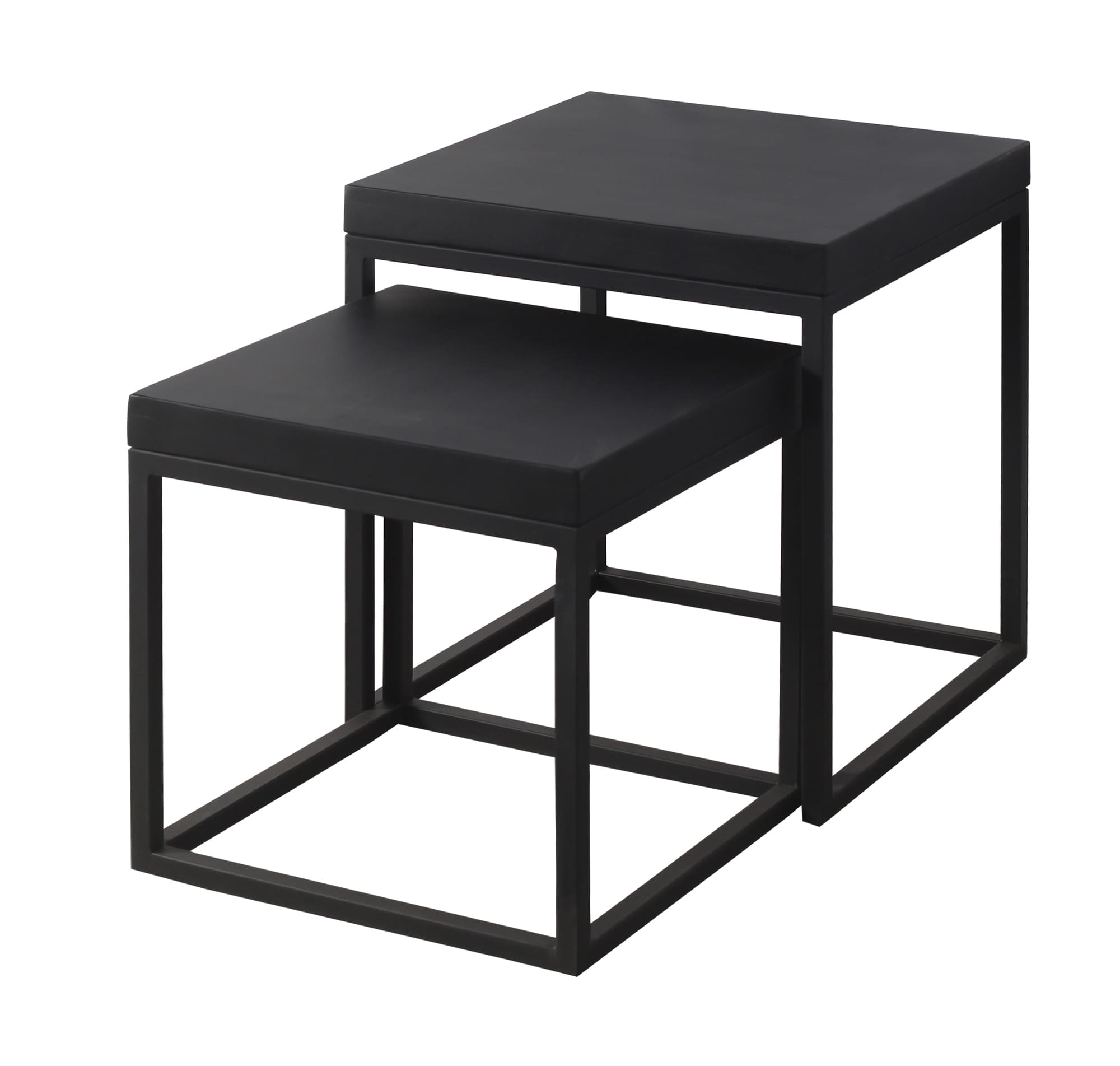 Beistelltisch S/2 Lumo schwarz