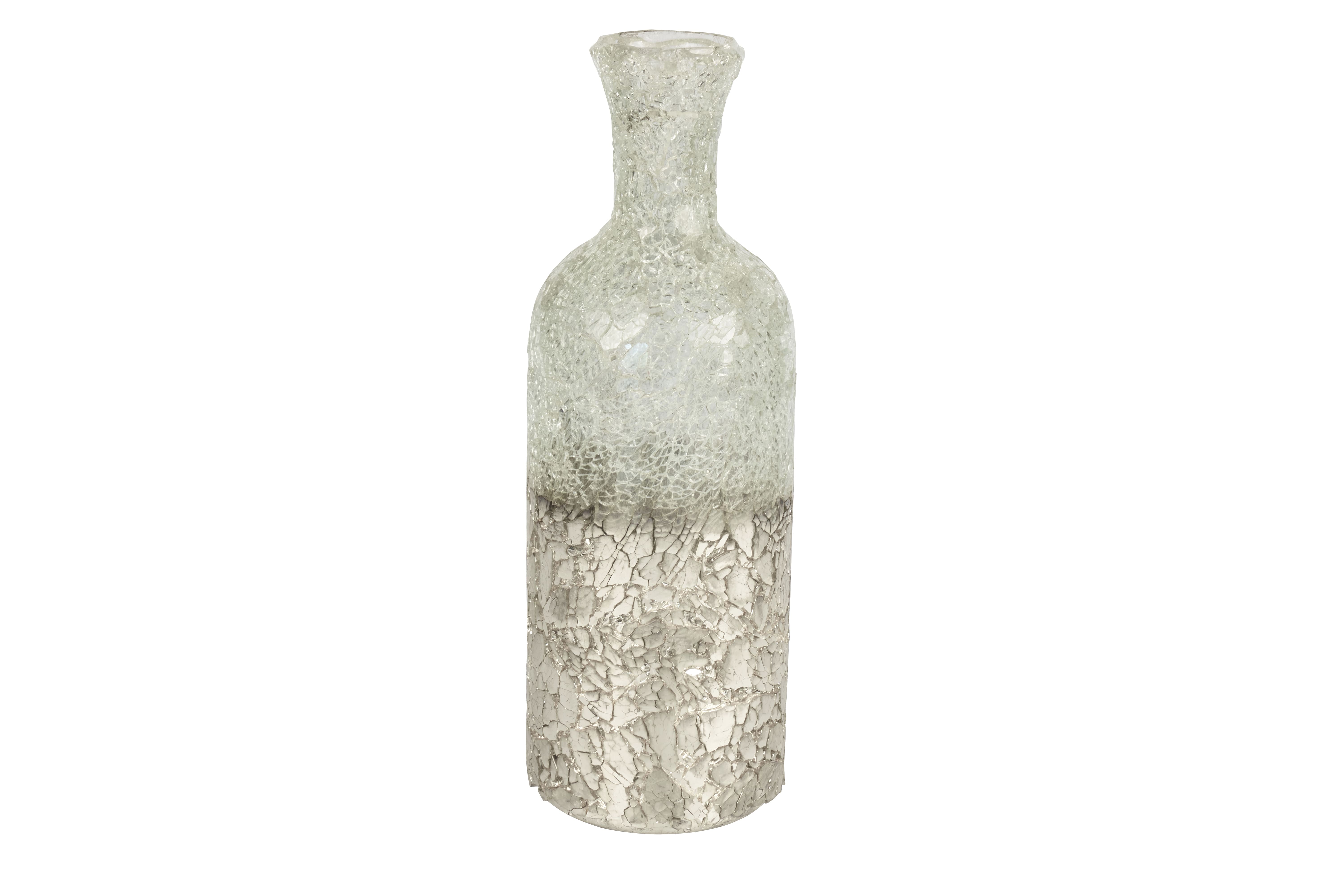 Vase Glas Crinkle 11x11x34cm