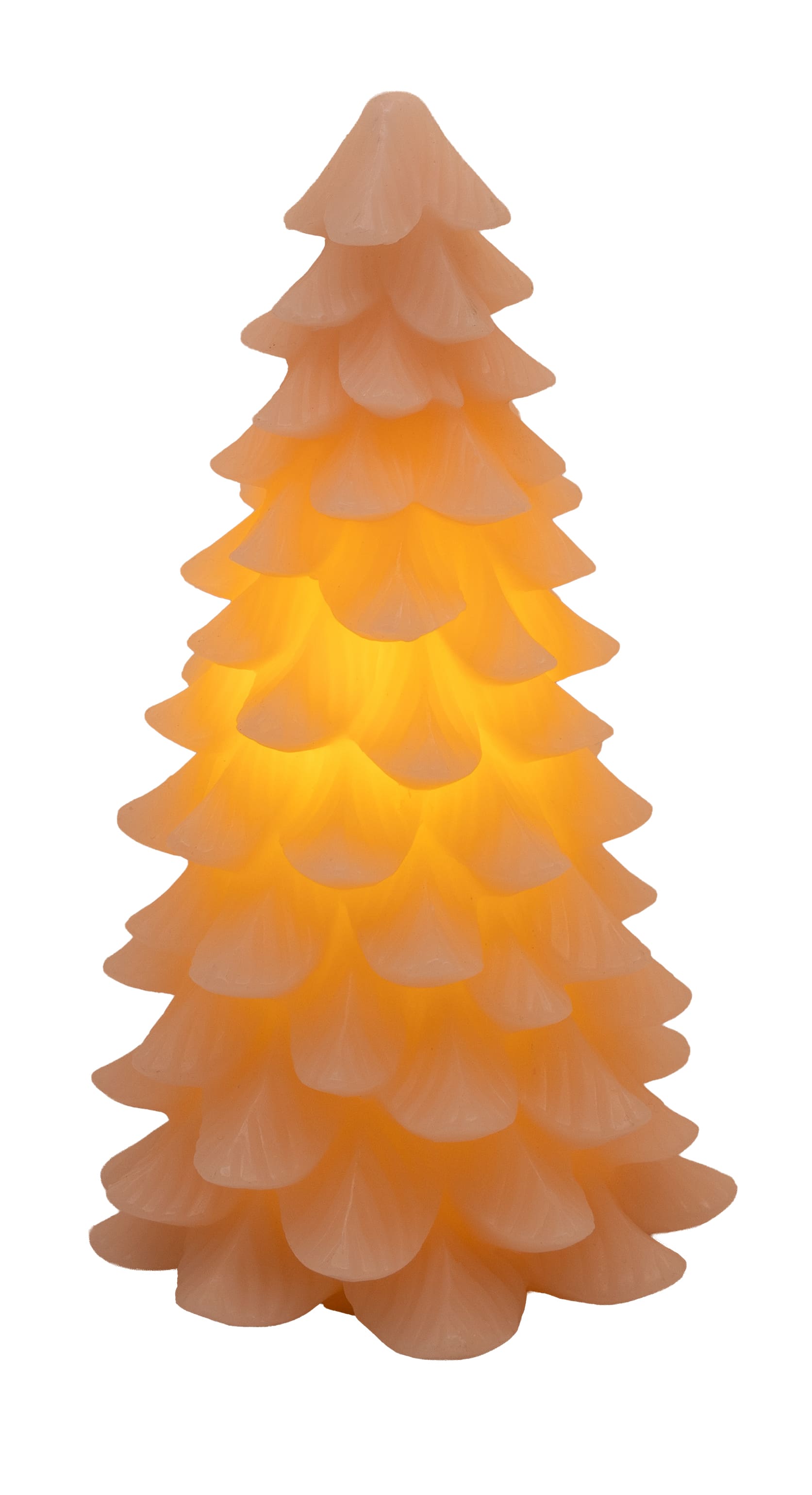 Tannenbaumkerze innenleuch pink 12,5x23