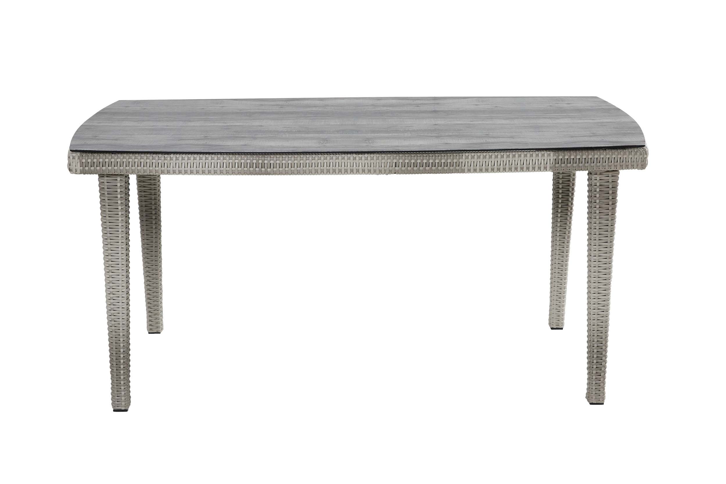 4-Tisch "Nizza" white grey,180,Glaskeramik