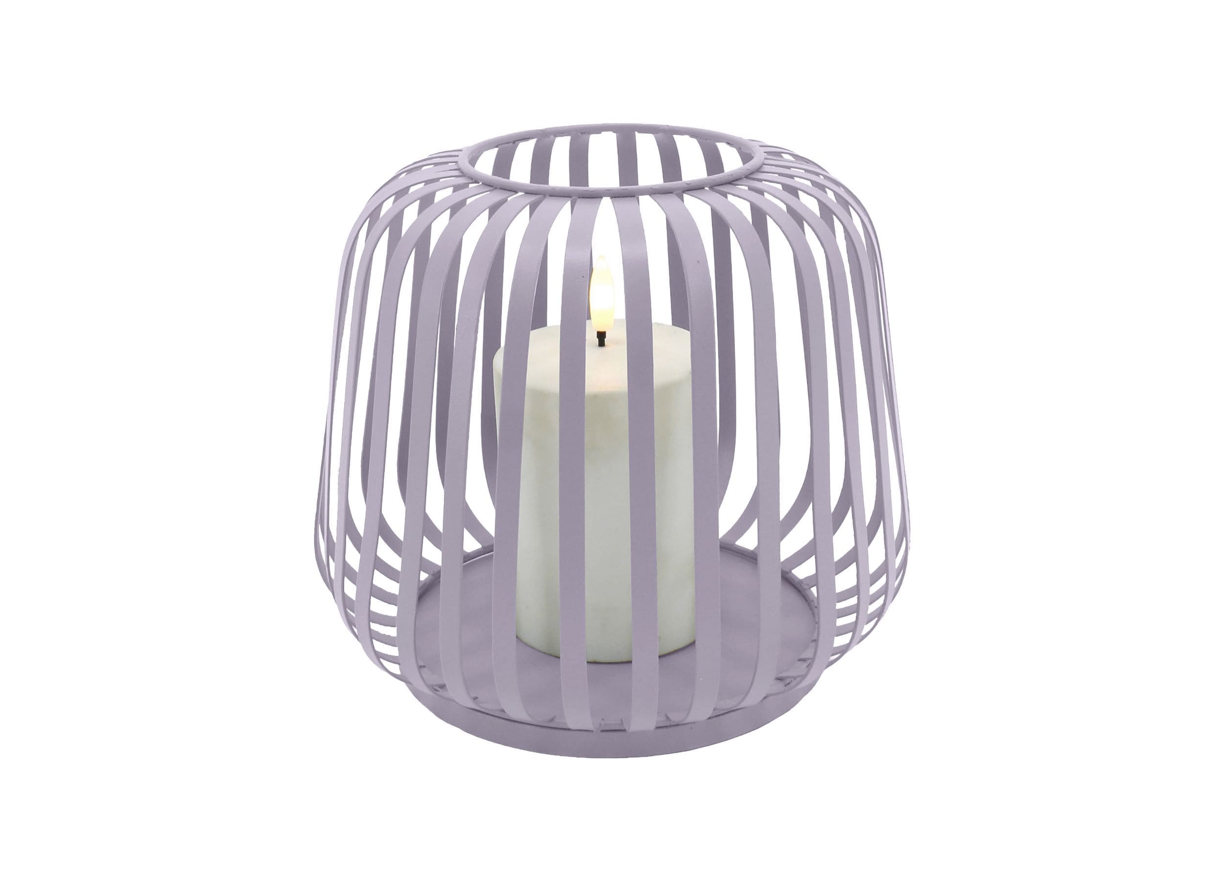 Solar Laterne Cottage purple 21x21x17,5