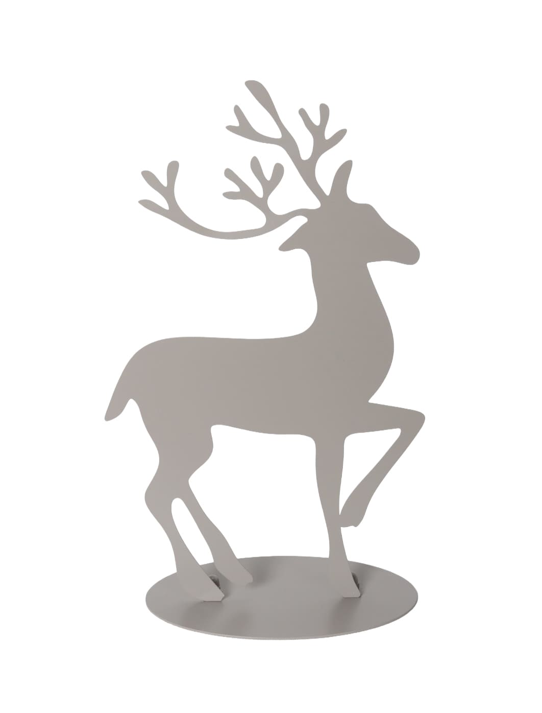 Dekoaufst Rentier grau 28x15x47