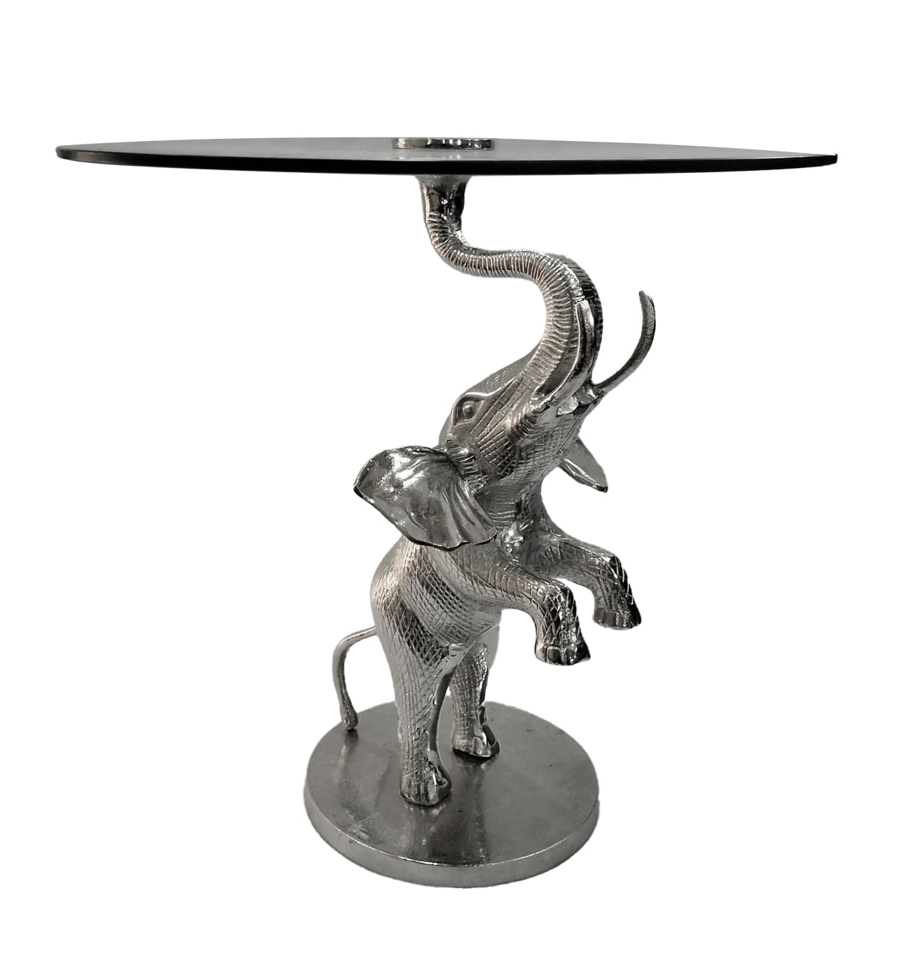 Beistelltisch Elefant mit Glasplatte H=58cm