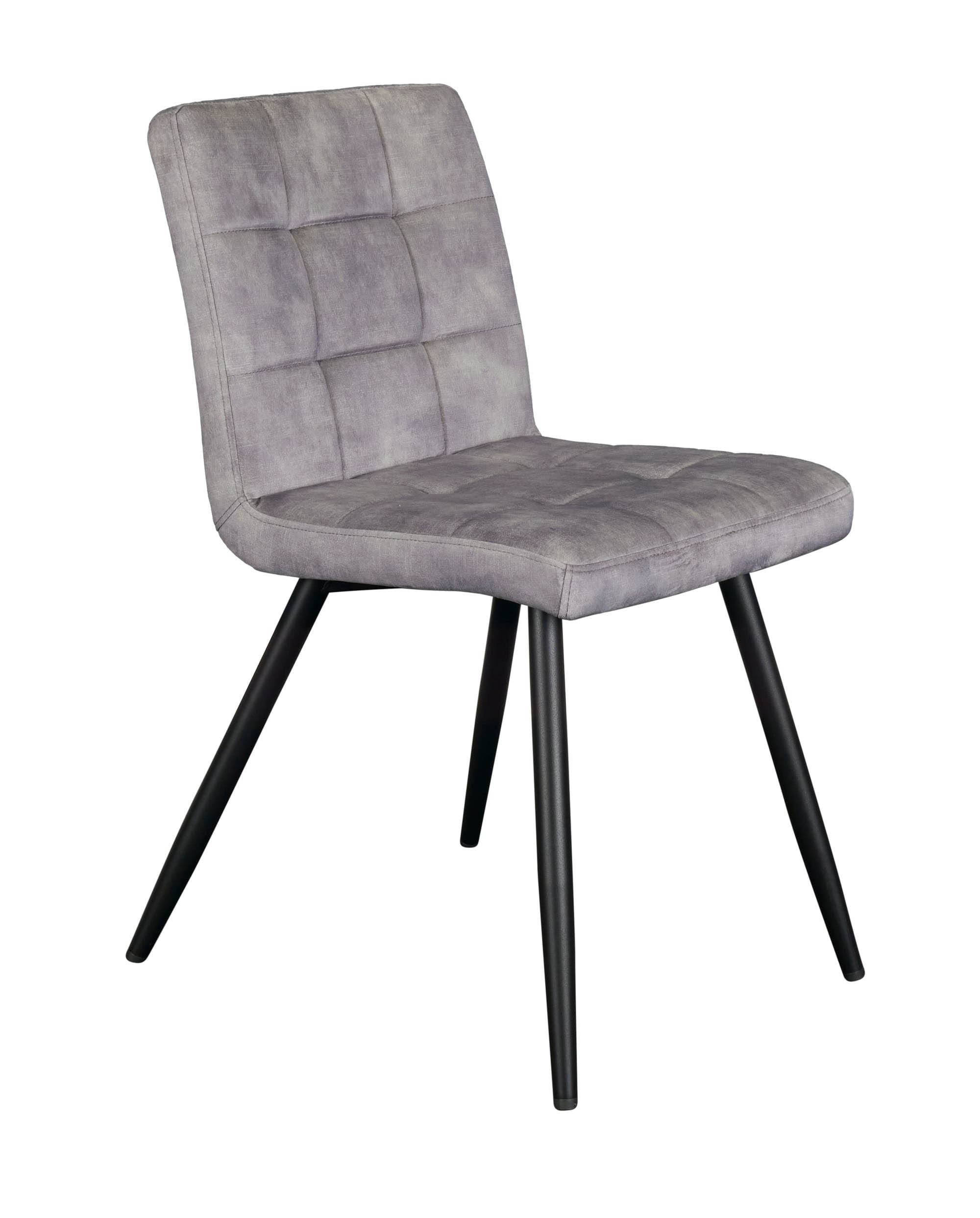 Stuhl Barnet Karodesign Samt hellgrau