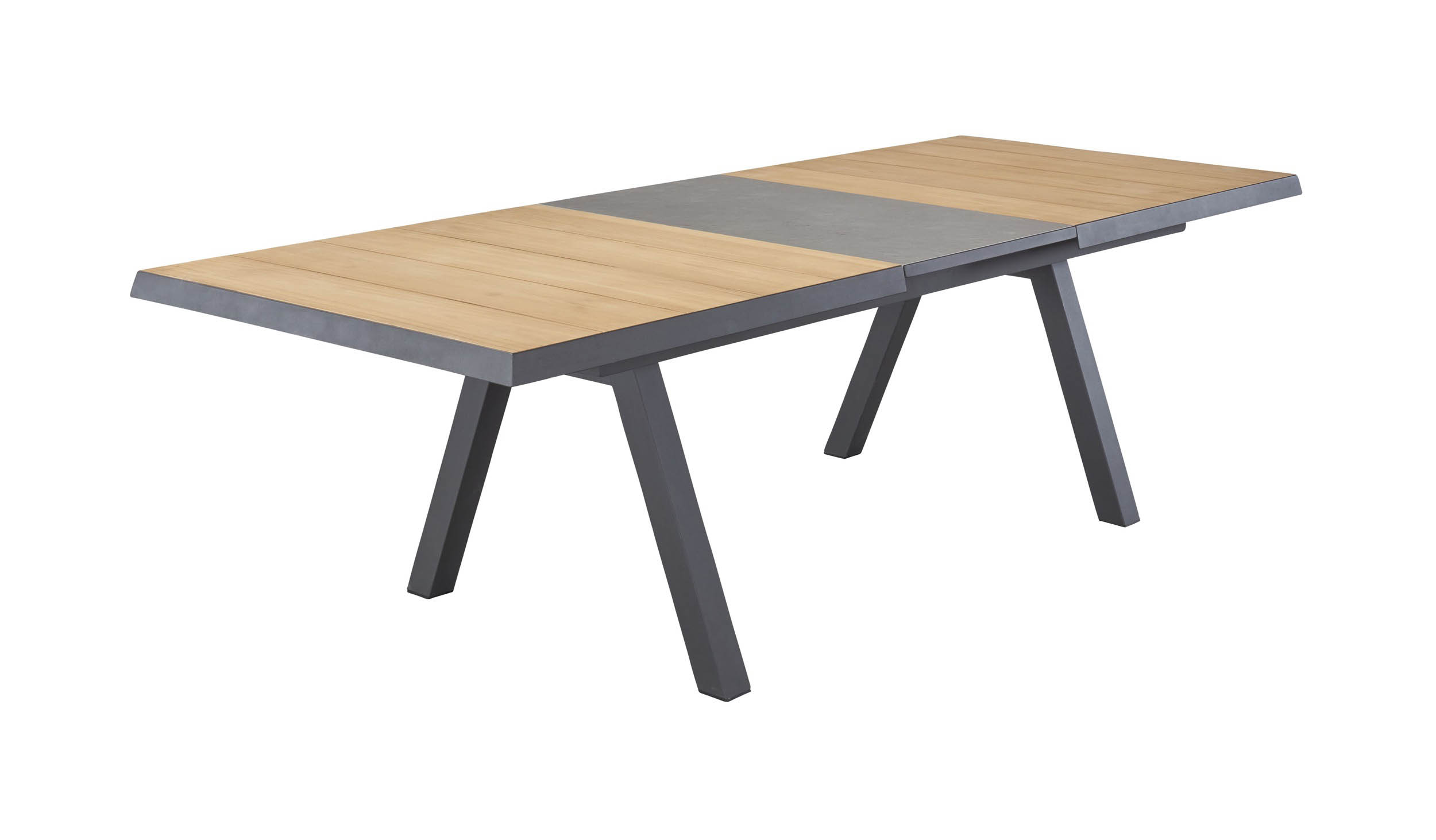 Ausziehtisch "Kumasi" Teak Keramik 200