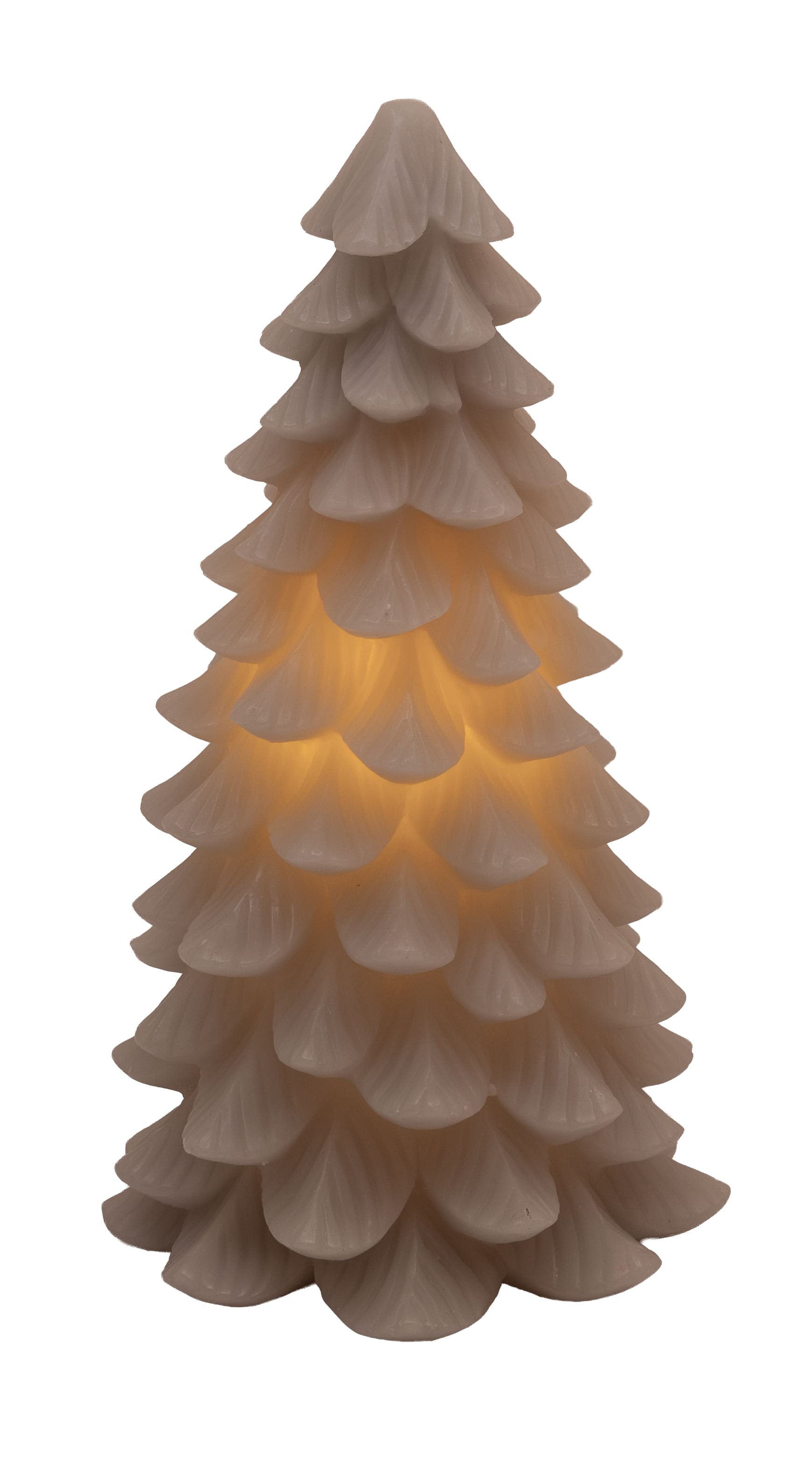 Tannenbaumkerze innenleuch grey 12,5x23