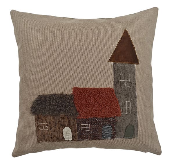 Dekokissen Häuser Turm rechts 45x45