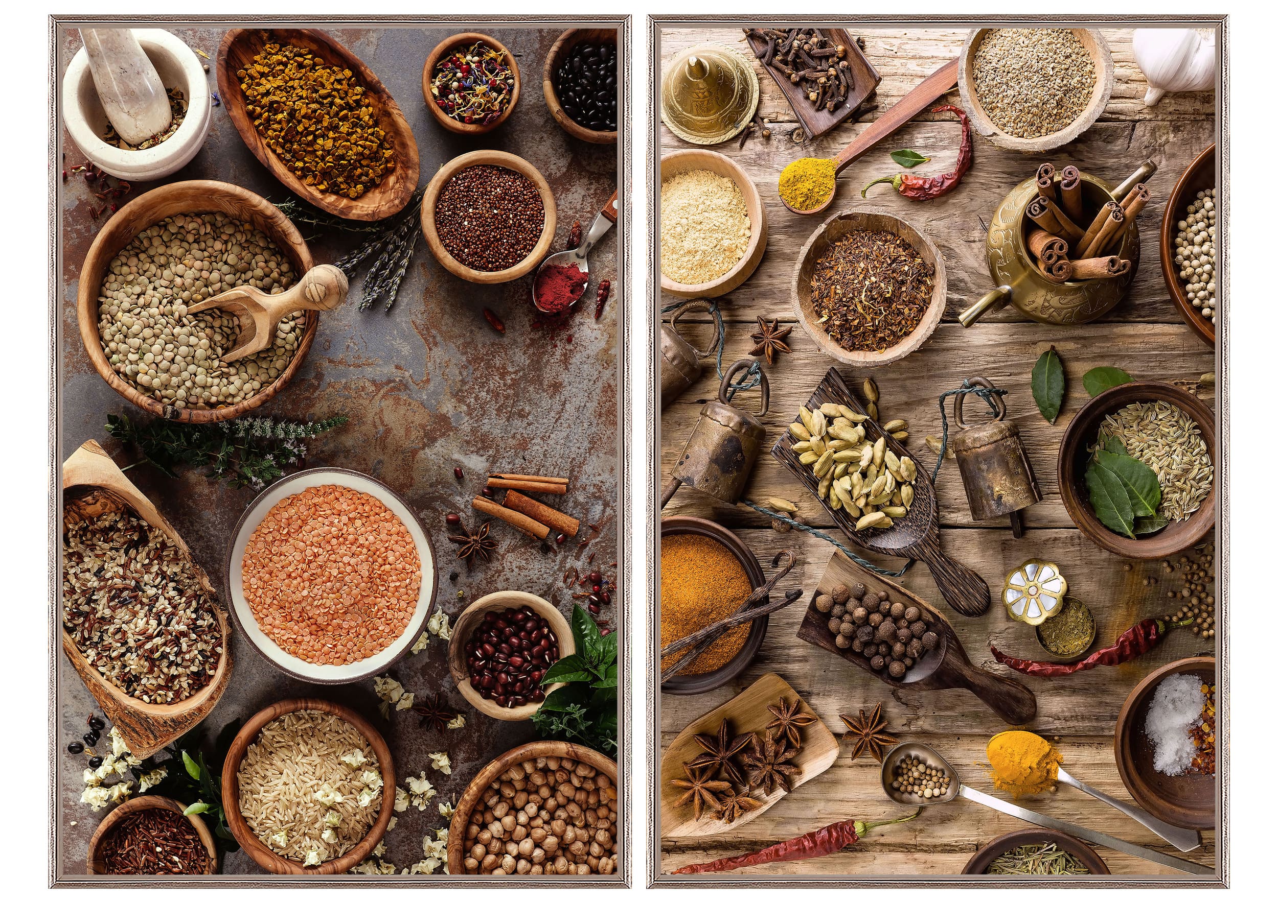Wandbild Frame 2-fach sort. Spices 40x60cm