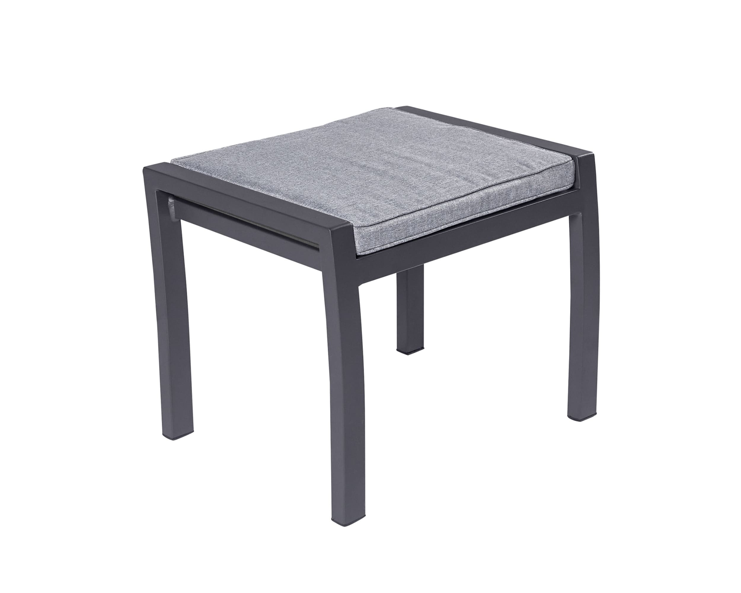 Hocker "Sondrino" Textilene silber