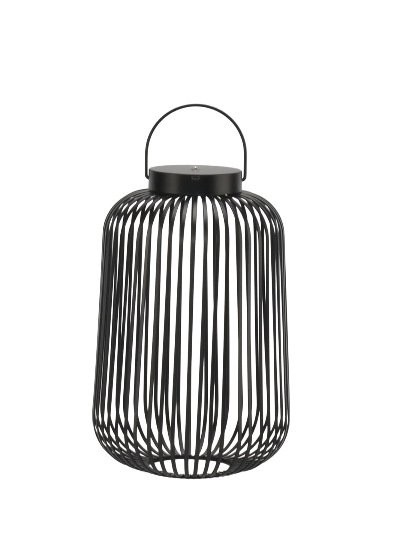 LED Metalllat. Lunaro schwarz H=36cm