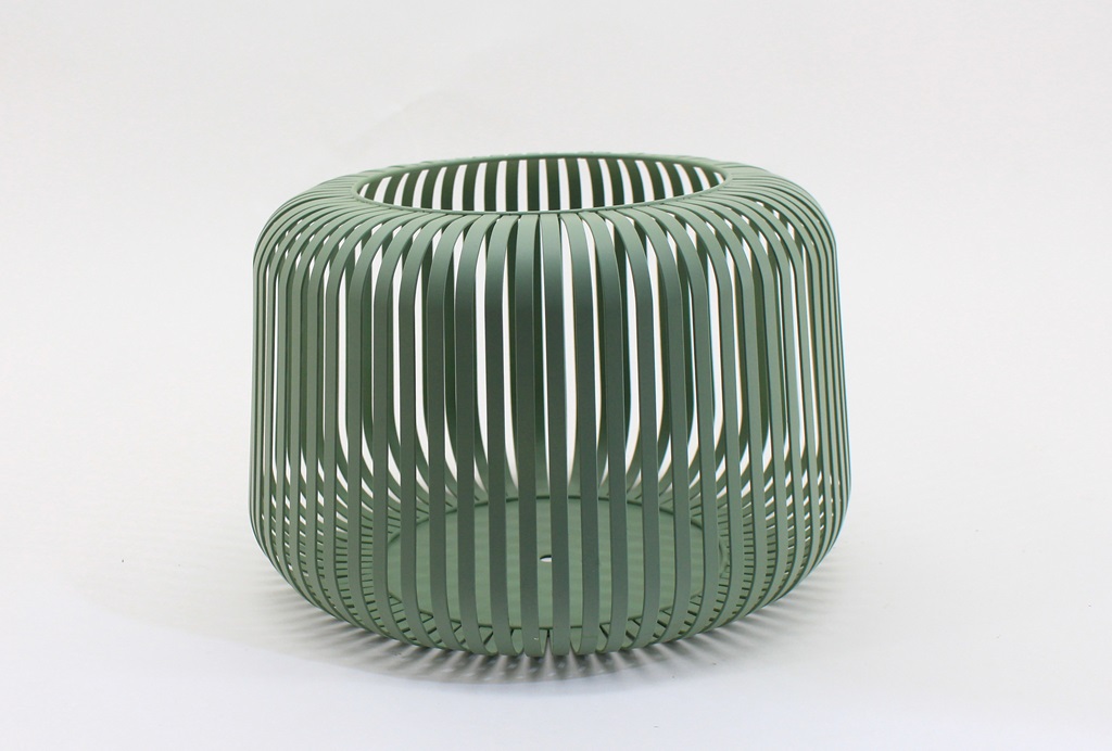 Metalllaterne "Novaro" grün, Größe M