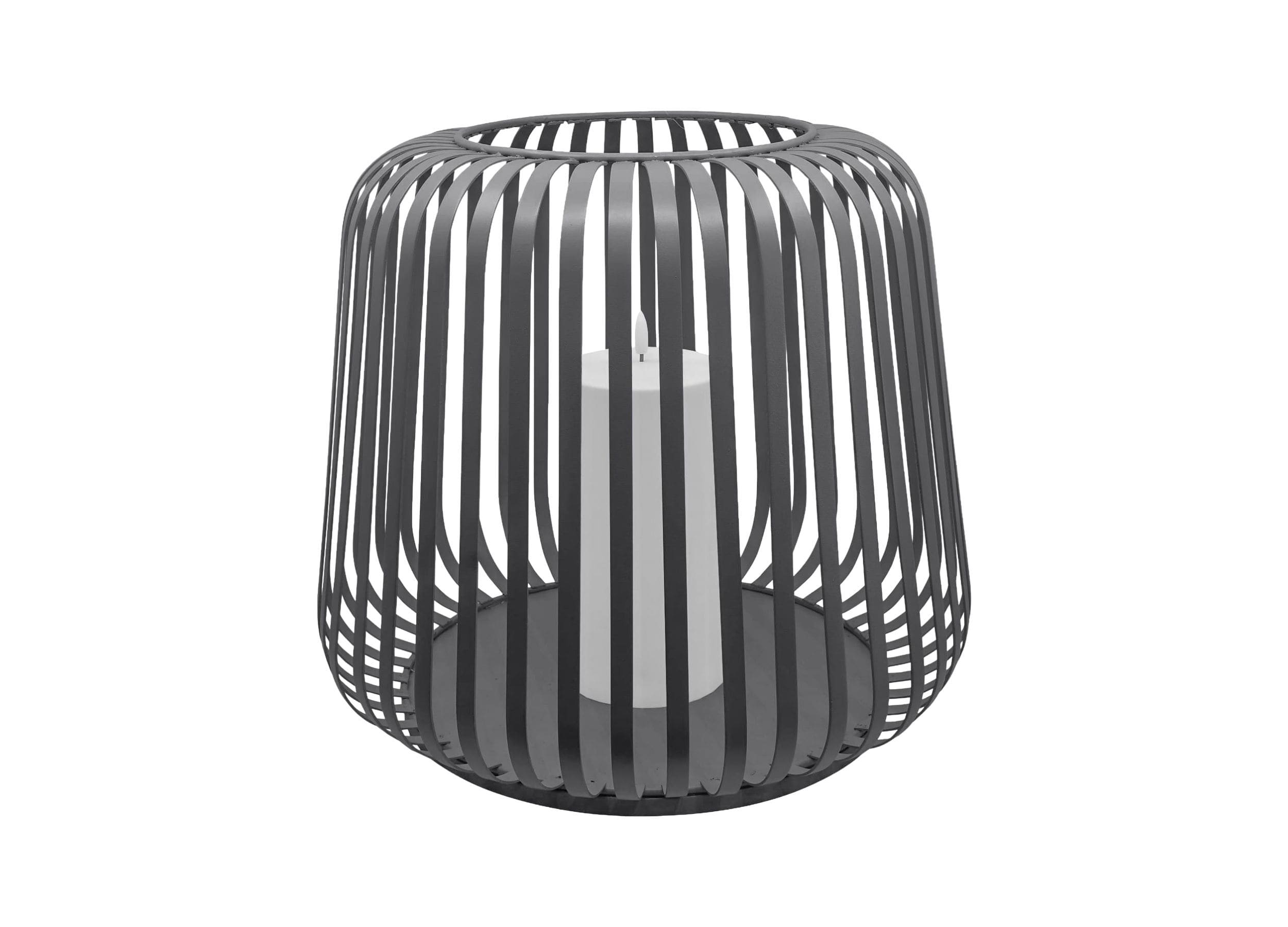 Solar Laterne Cottage grey 40x40x35