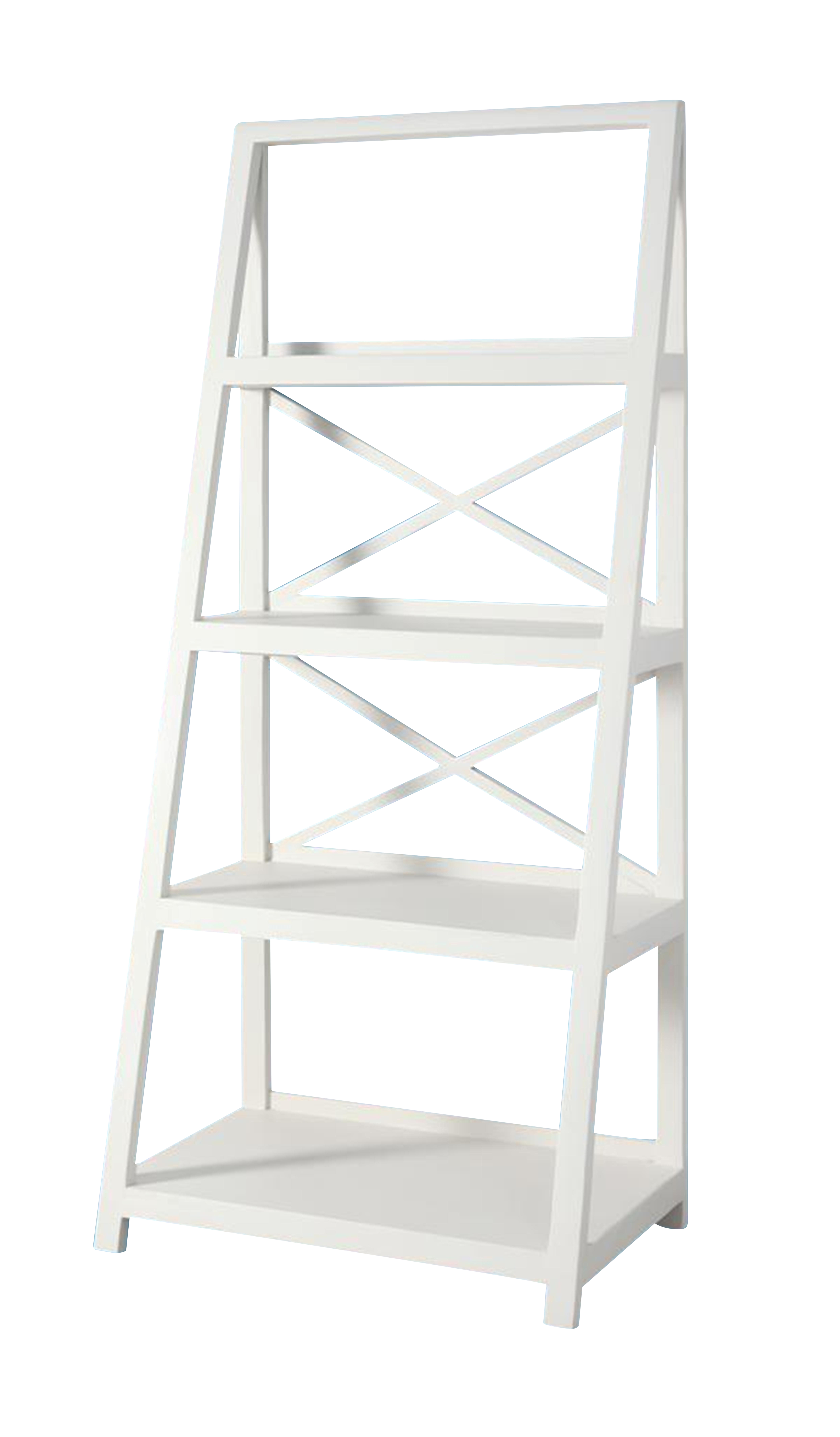 Leiterregal Stella weiß 76x45x175cm