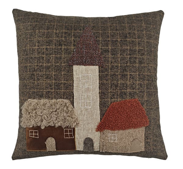 Dekokissen Häuser Turm Mitte 45x45
