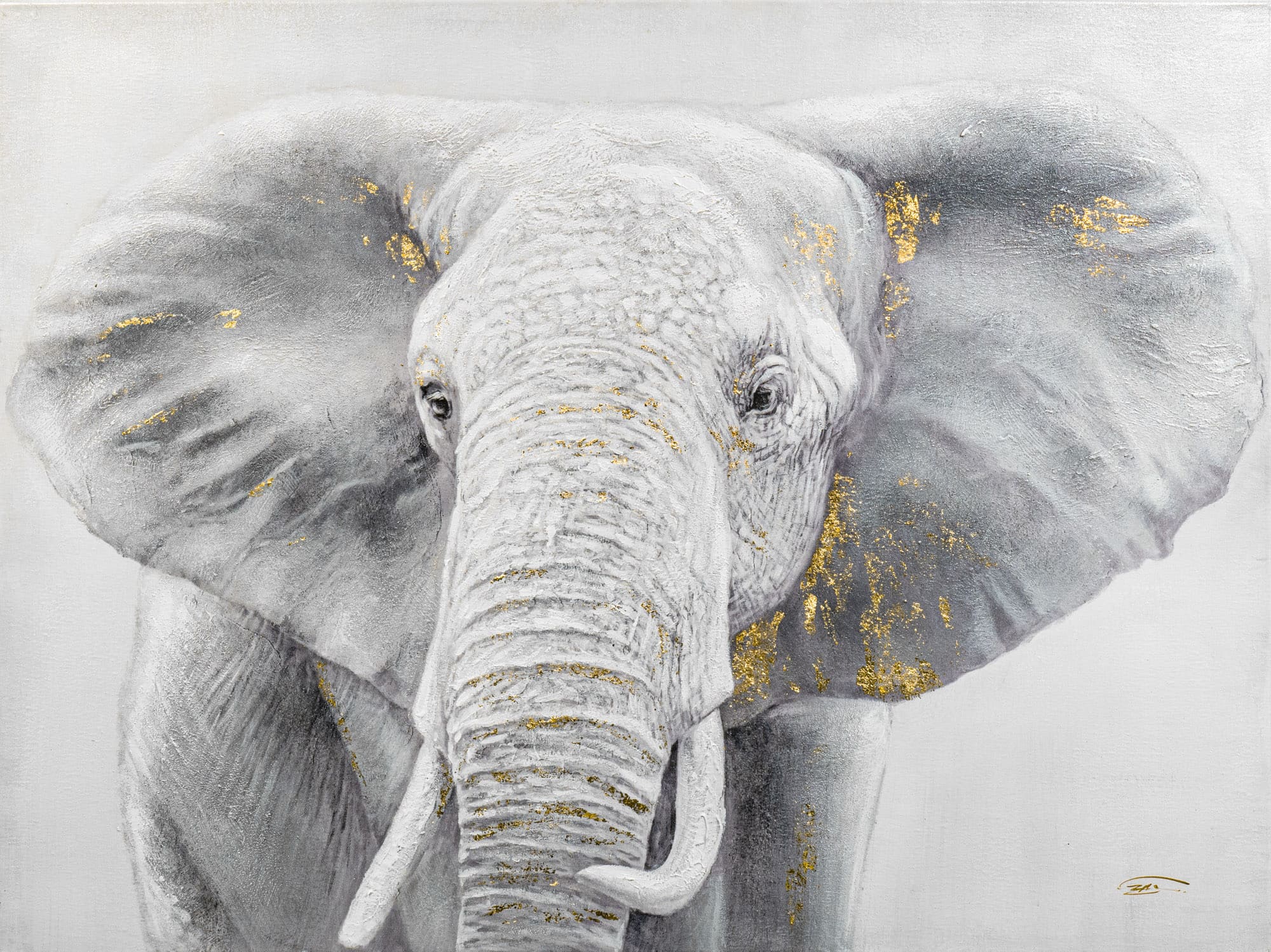 Ölbild Elefant 120x90cm