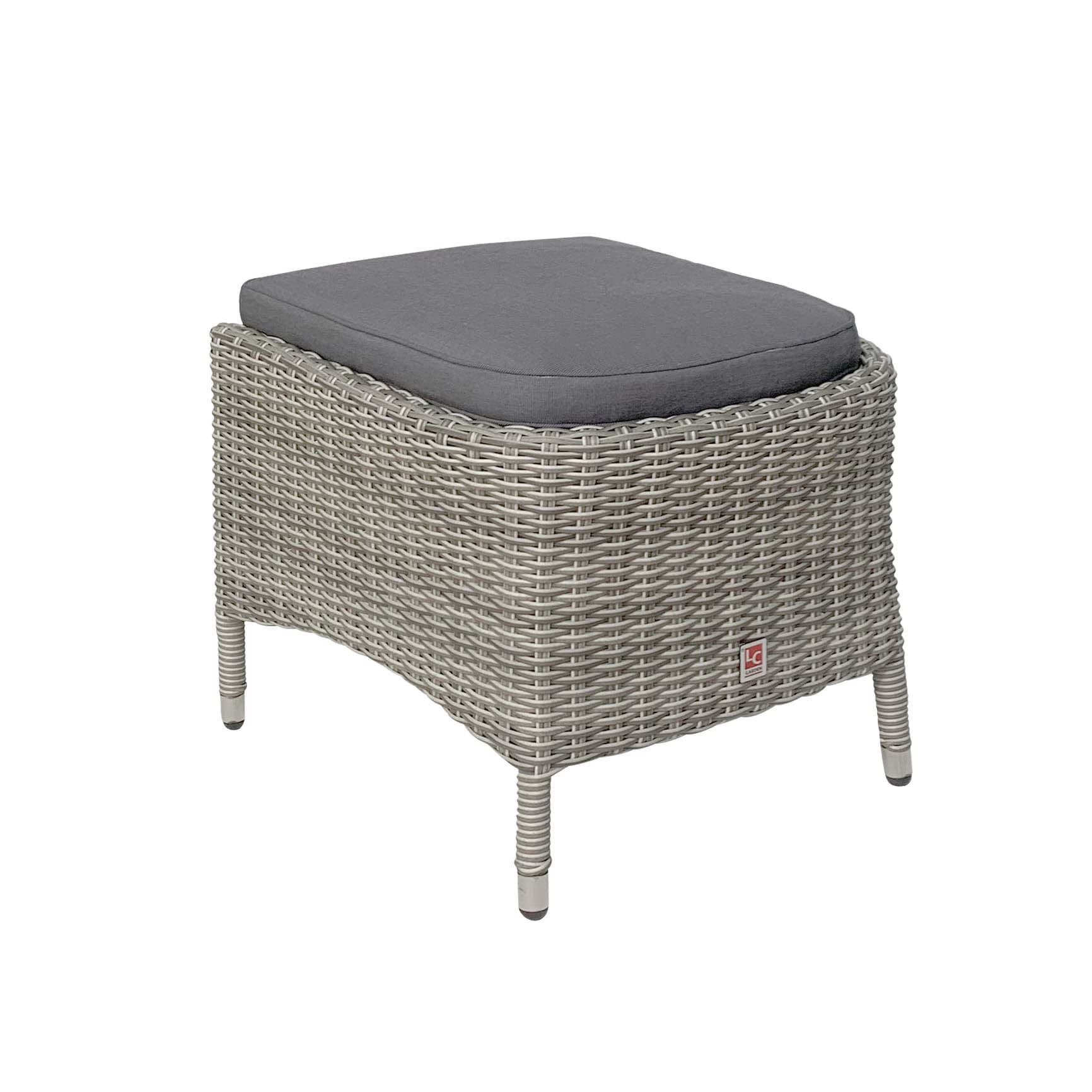 Dining Hocker "Bilbao" d. grau, inkl. Kissen