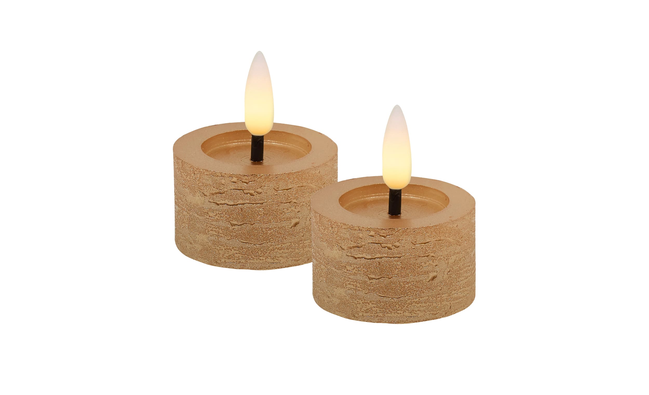 LED Teelicht Set copper metallic 4,5x2,5