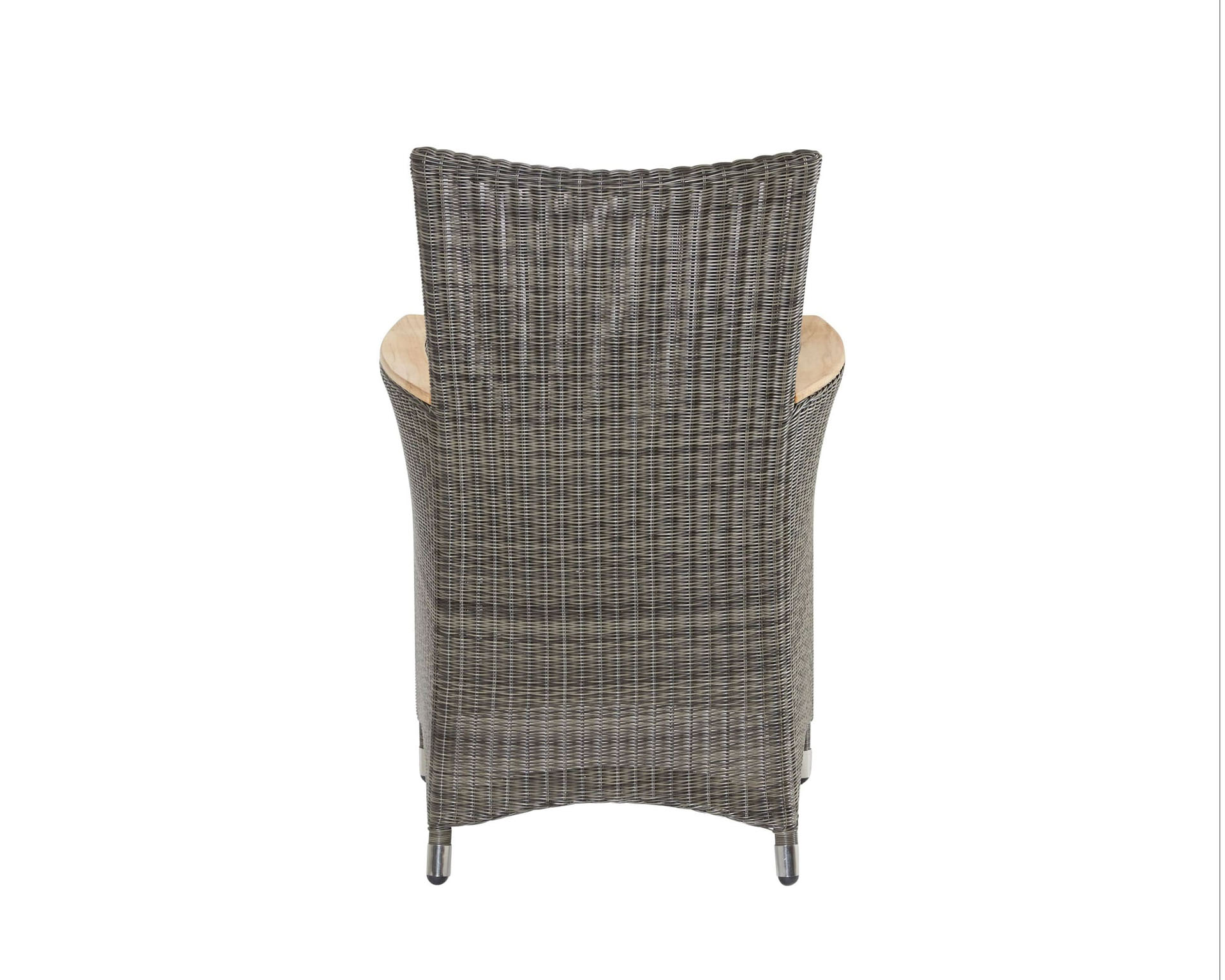 Chelsea Armlehnstuhl m/Teakarmlehne, grey black