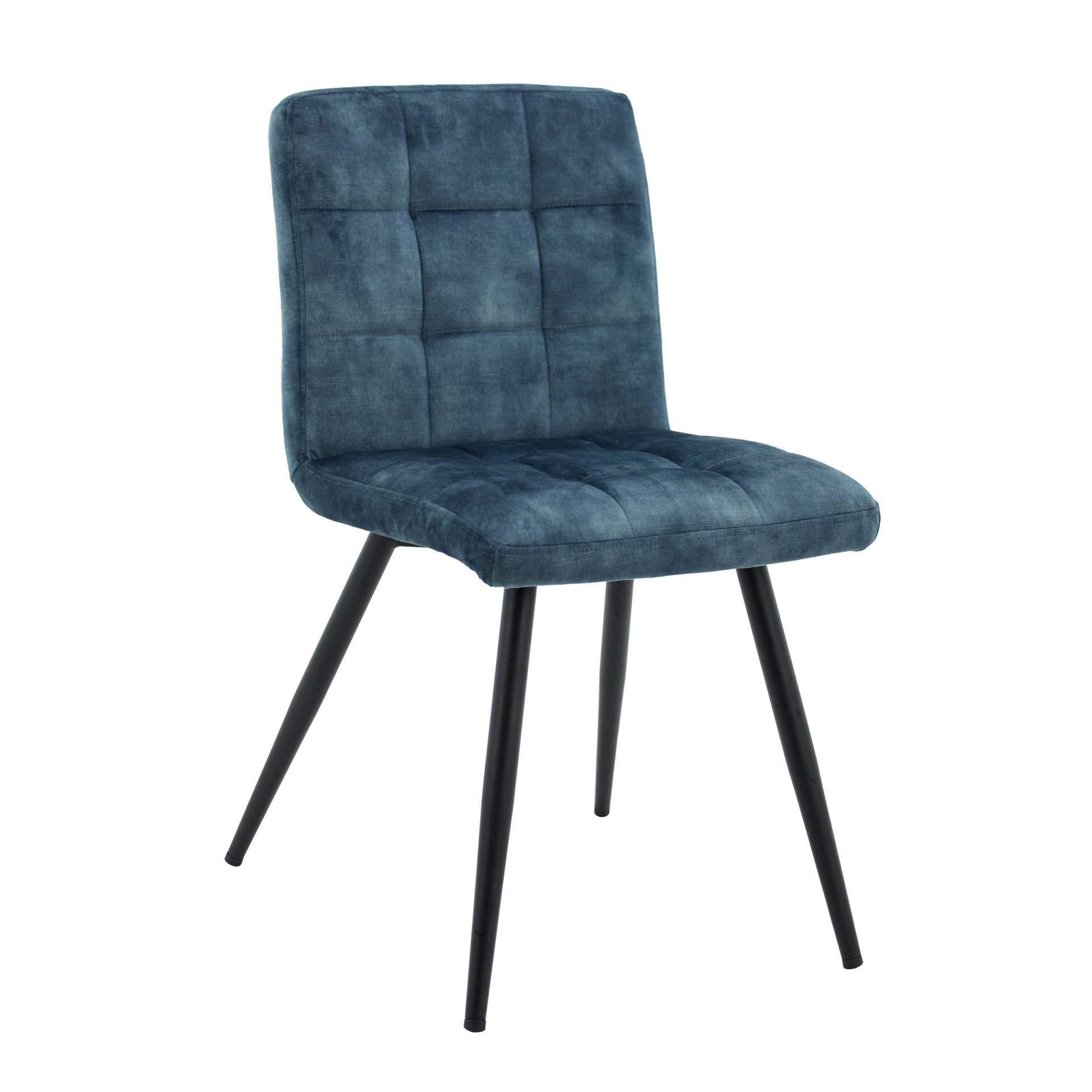 Stuhl Barnet Karodesign Samt petrol