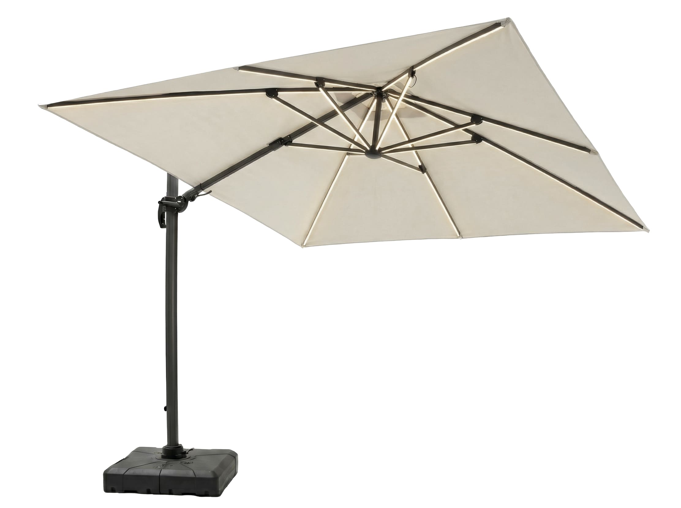 Ampelschirm "", 300cm, beige  solar