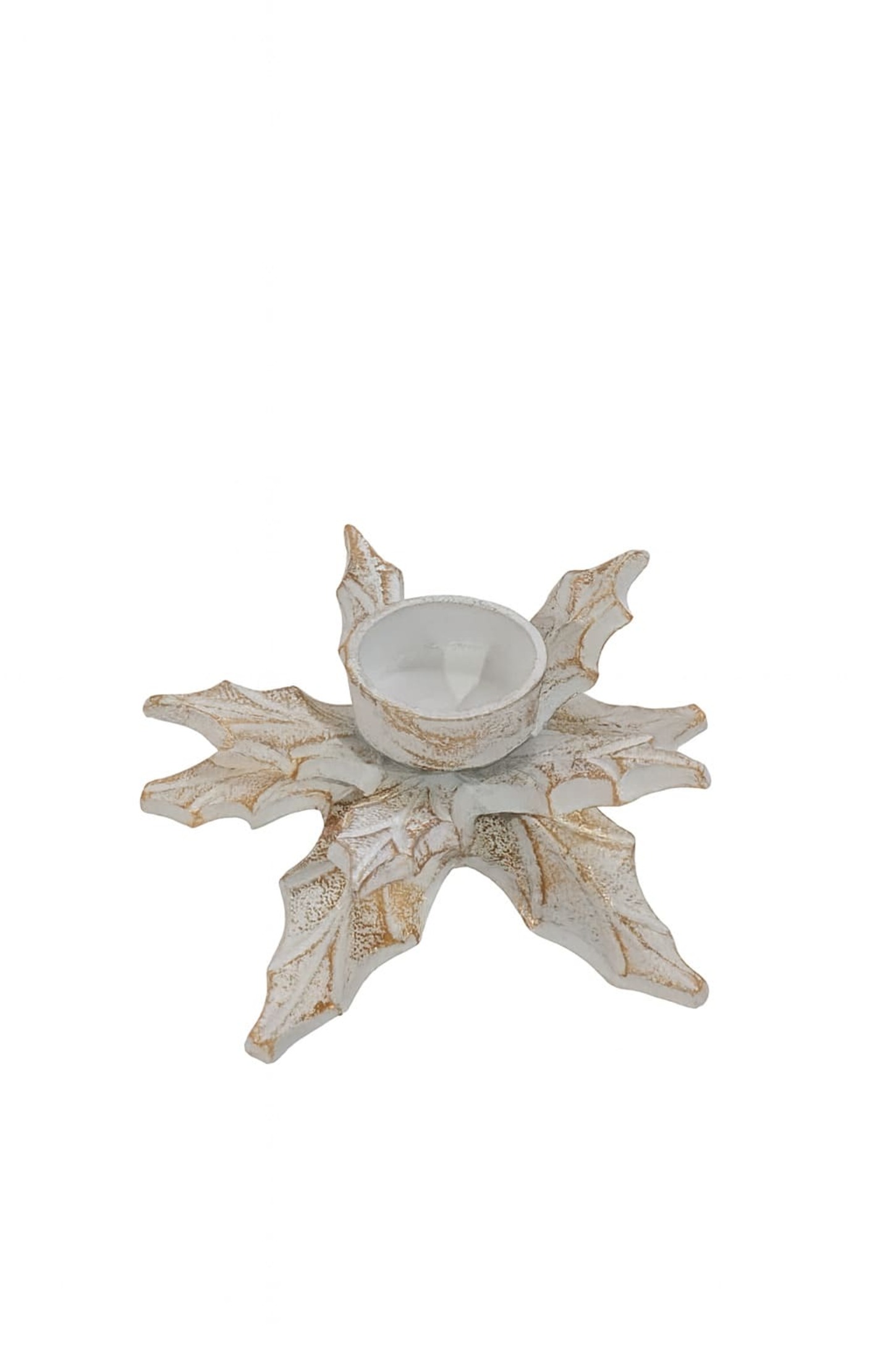 Kerzenhalter Schneeflocke Alu wg 16x16x6