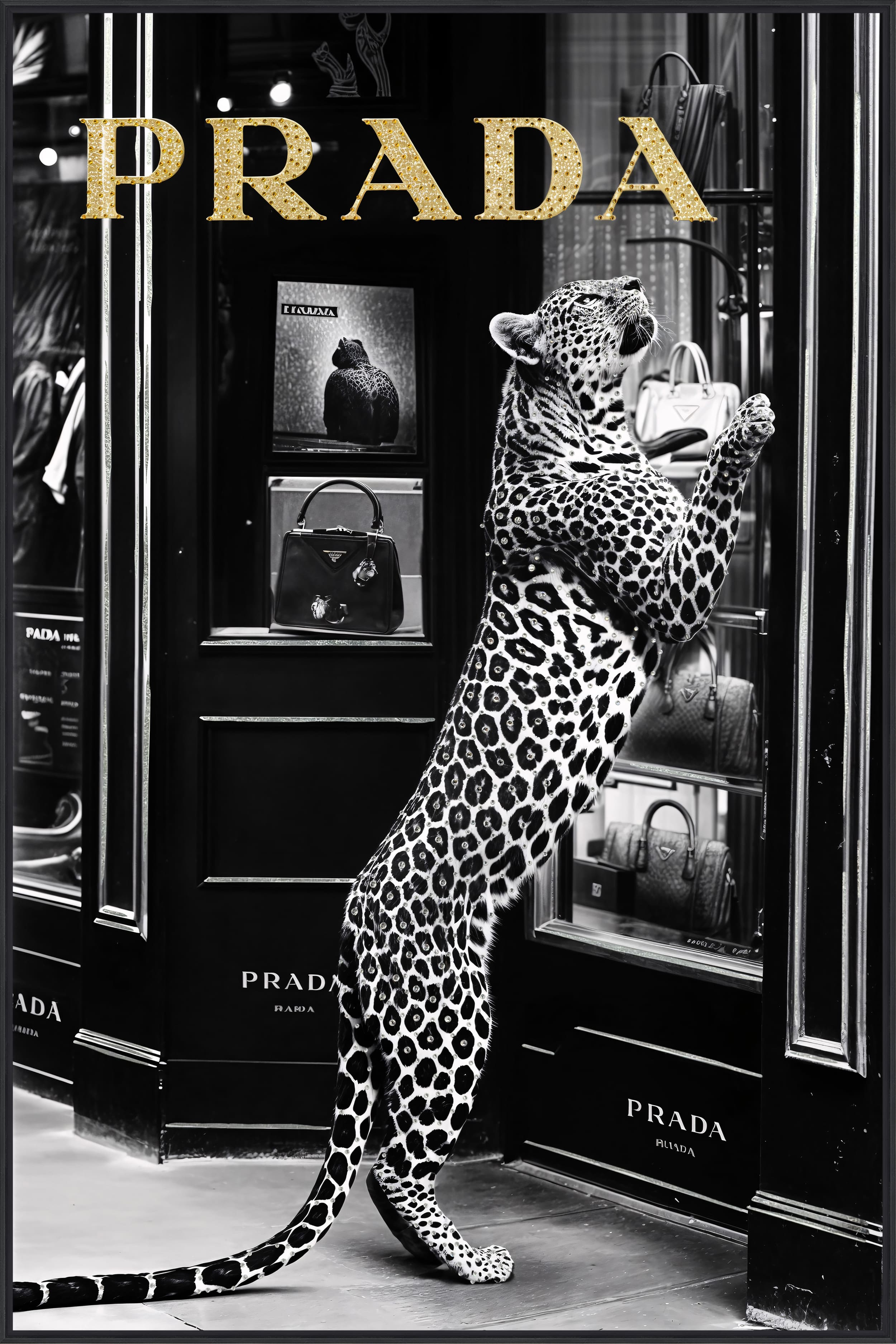 Wandbild Frame Shopping gepard 80x120cm
