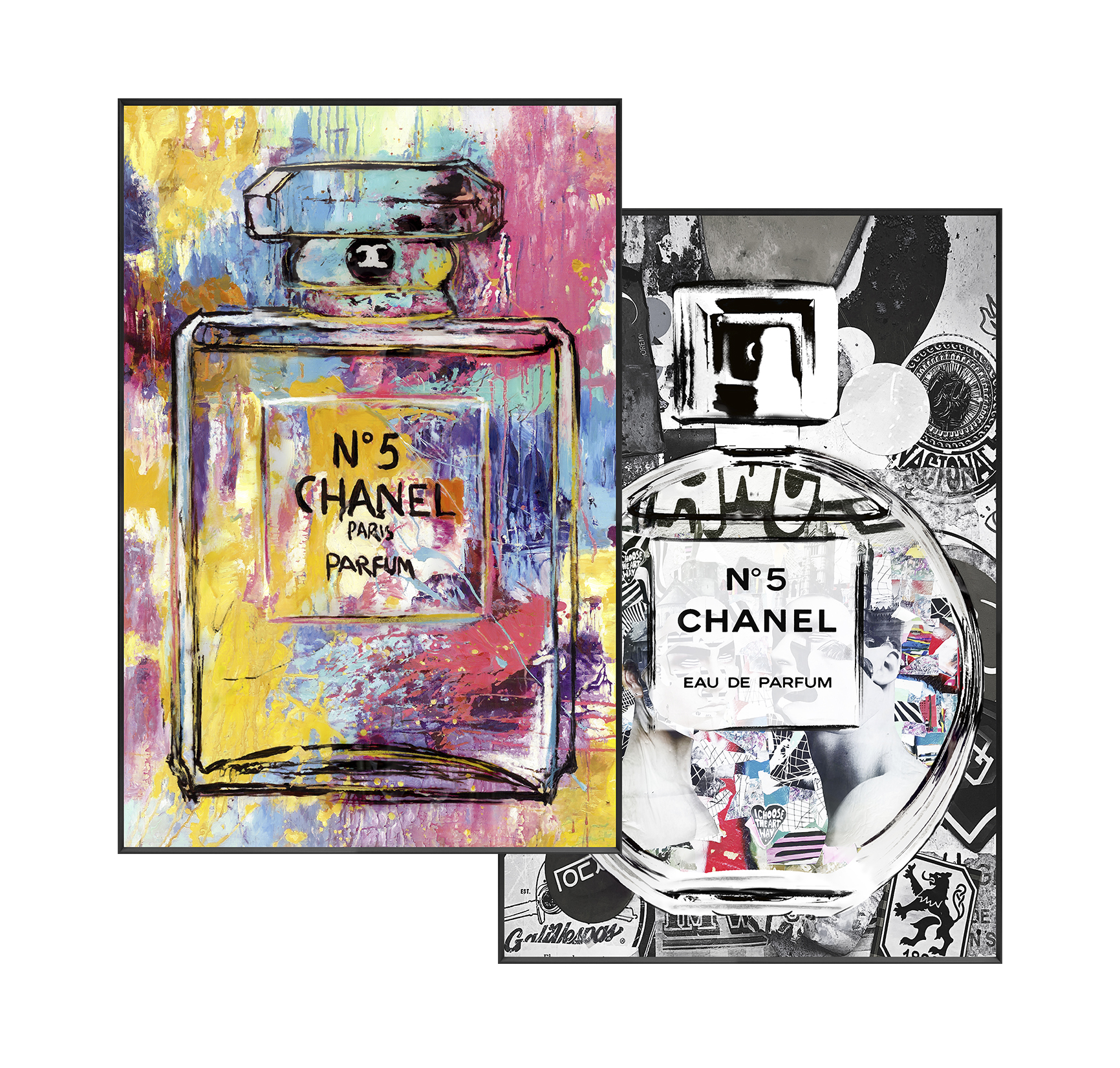 Wandbild Frame 2-fach sort. Parfume flacons 20x30cm