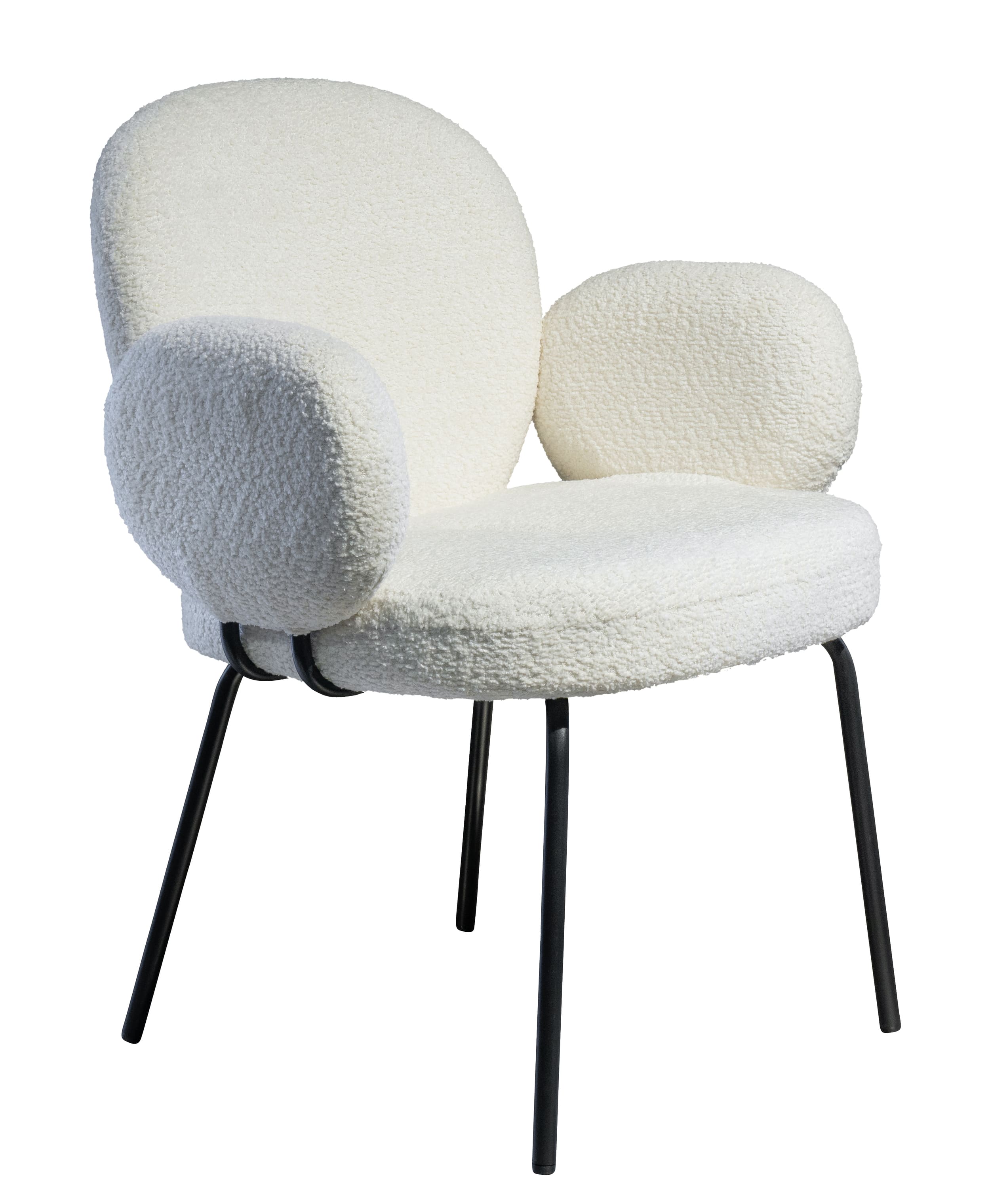 Stuhl Lille Teddybezug creme Stuhl Lille Teddybezug creme