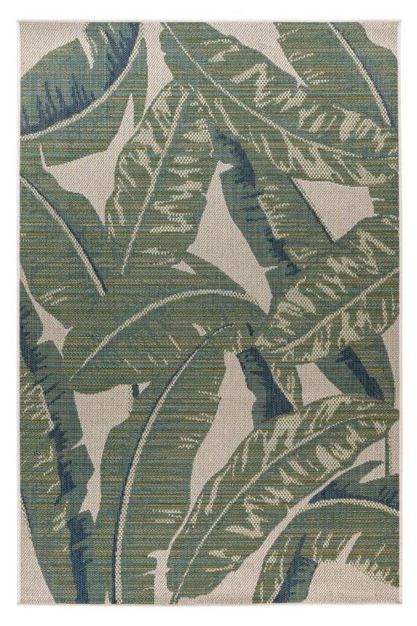 Outdoor Teppich Capri Blatt grün 200x290